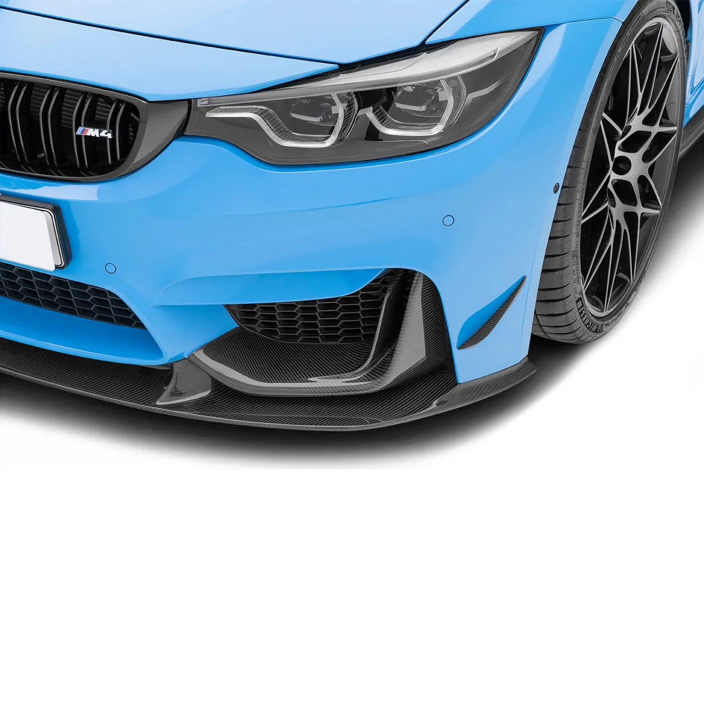 BMW M3 F80 & M4 F82 Pre-Preg Carbon Fibre Front Bumper Canards by Adro (2014-2020) - Image 3