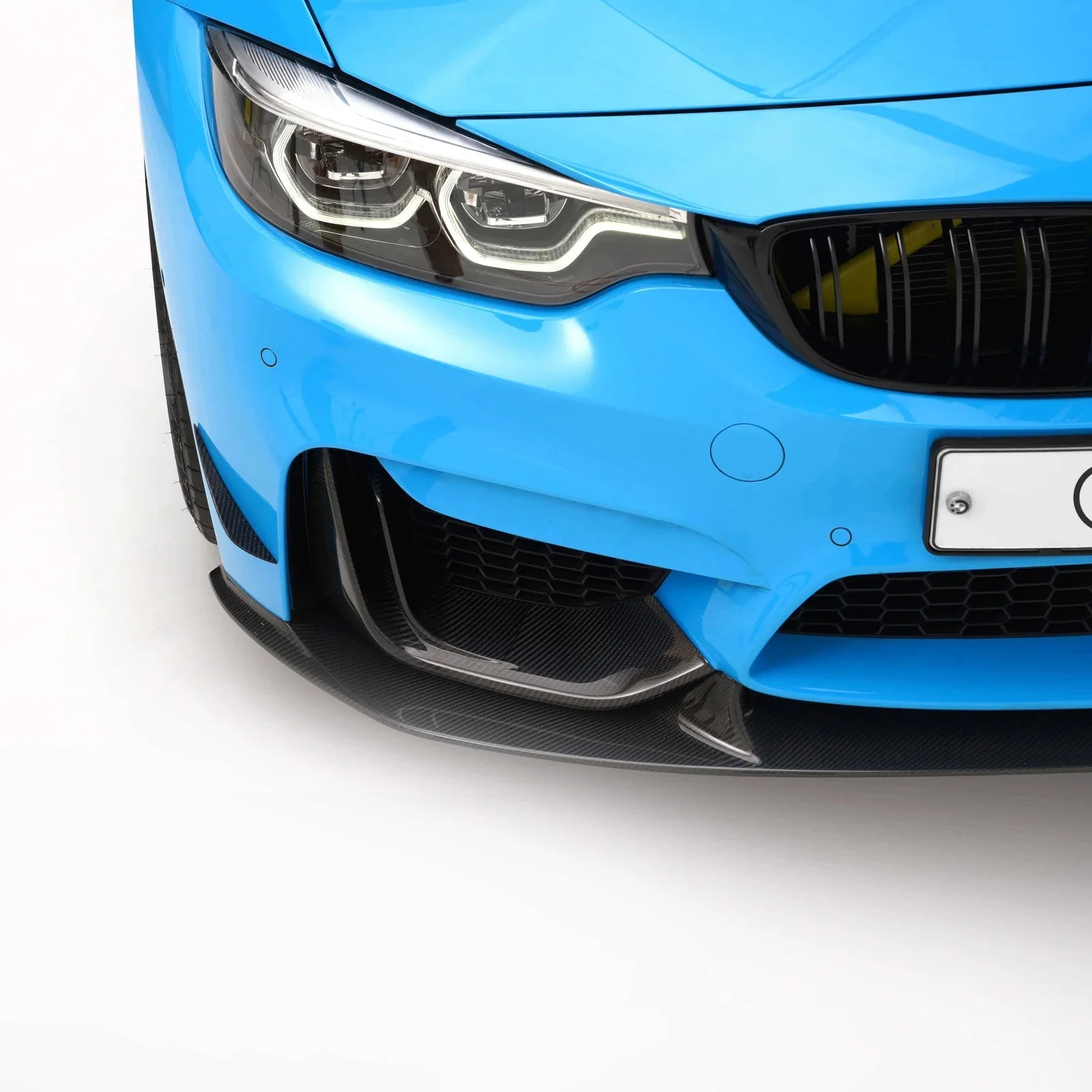 BMW M3 F80 & M4 F82 Pre-Preg Carbon Fibre Front Bumper Canards by Adro (2014-2020) - Image 4