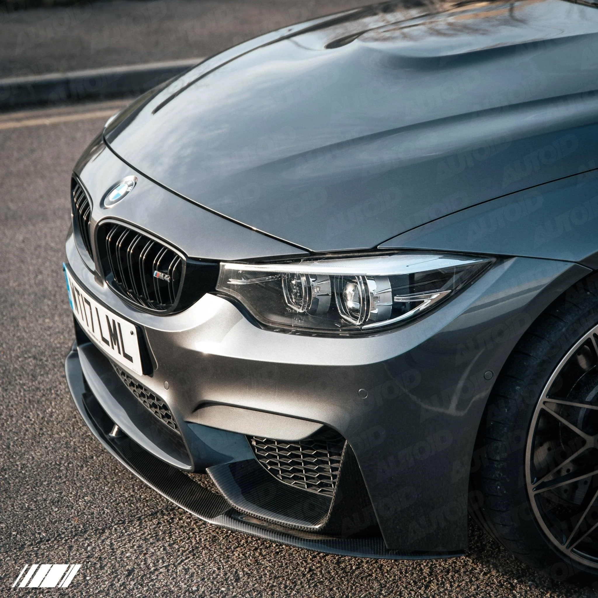 BMW M3 F80 & M4 F82 Pre-Preg Carbon Fibre Front Bumper Inserts by FORM (2014-2020) - Image 2