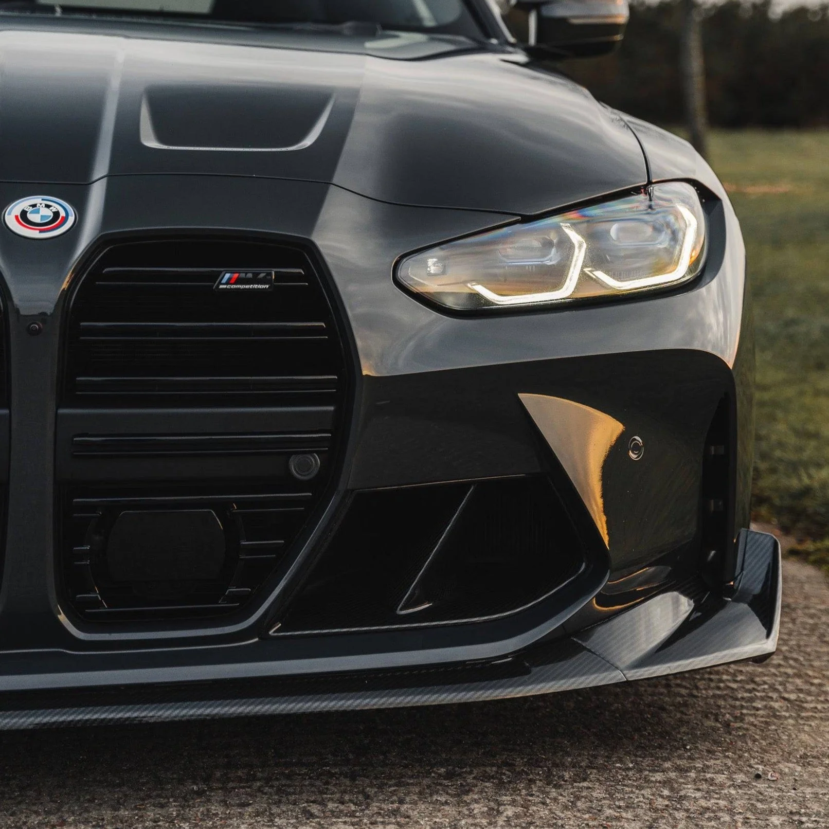 BMW M3 G80 G81 & BMW M4 G82 G83 Pre-Preg Carbon Fibre T-CSL Front Splitter by FORM (2021+) - Image 13