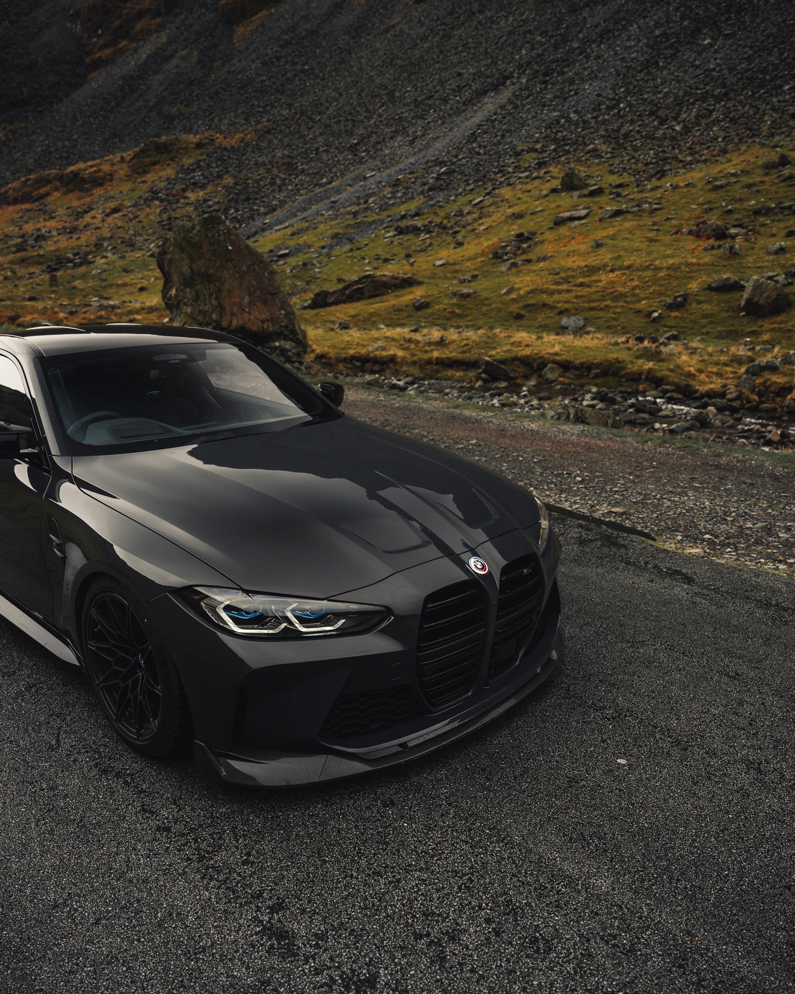 BMW M3 G80 G81 & BMW M4 G82 G83 Pre-Preg Carbon Fibre ID-01 Front Splitter by TREVORA (2021+) - Image 6