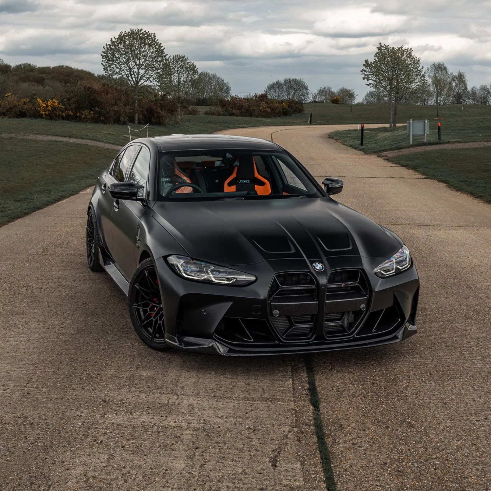 BMW M3 G80 G81 & BMW M4 G82 G83 Pre-Preg Carbon Fibre Performance Front Splitter Pro by FORM (2021+) - Image 3