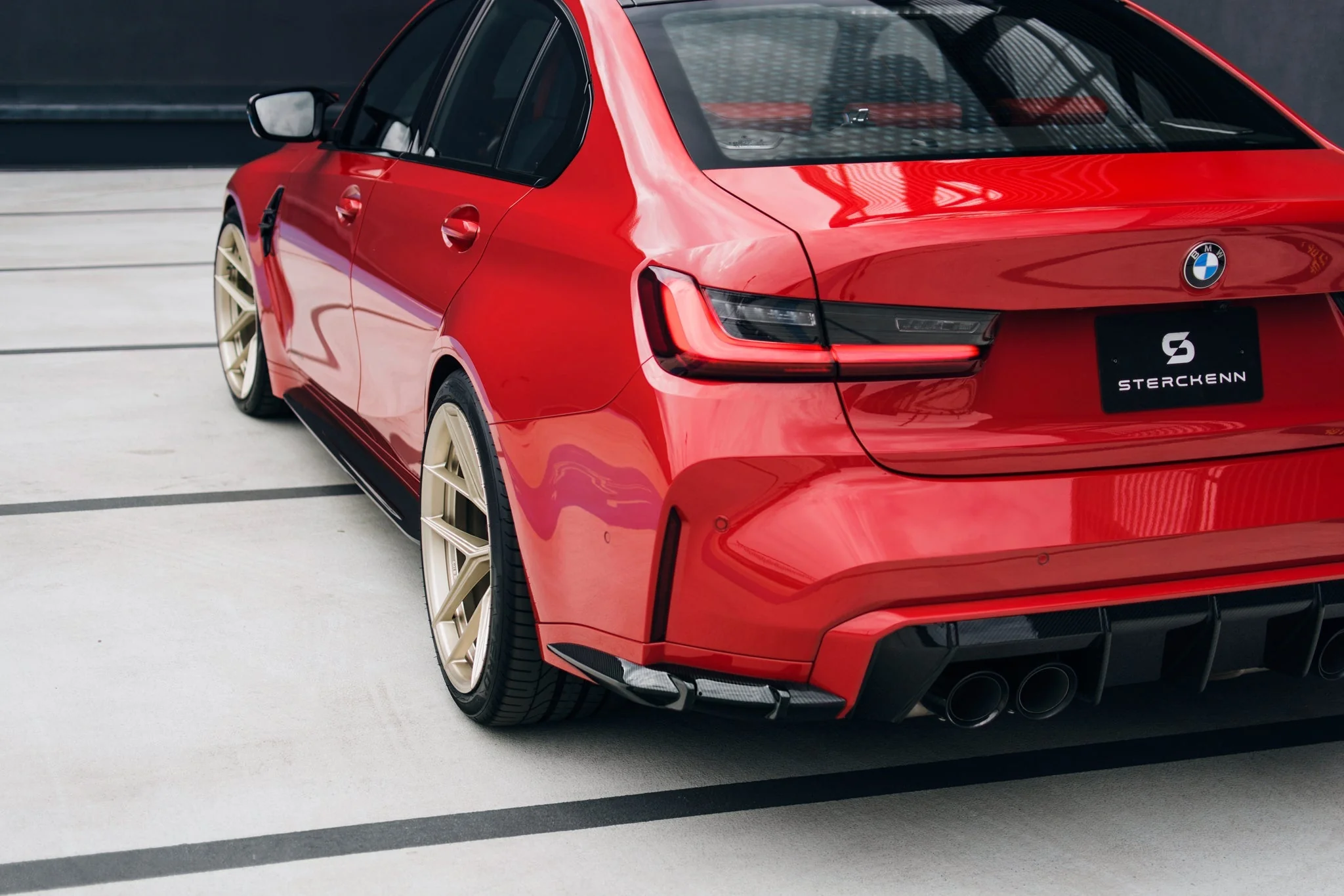 BMW M3 G80 G81 Carbon Fibre Rear Bumper Extension Canards by Sterckenn (2021+) - Image 12