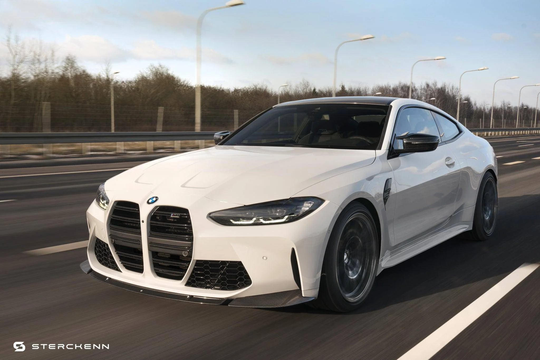 BMW M3 G80 G81 & M4 G82 G83 Carbon Fibre Front Splitter by Sterckenn (2021+) - Image 40