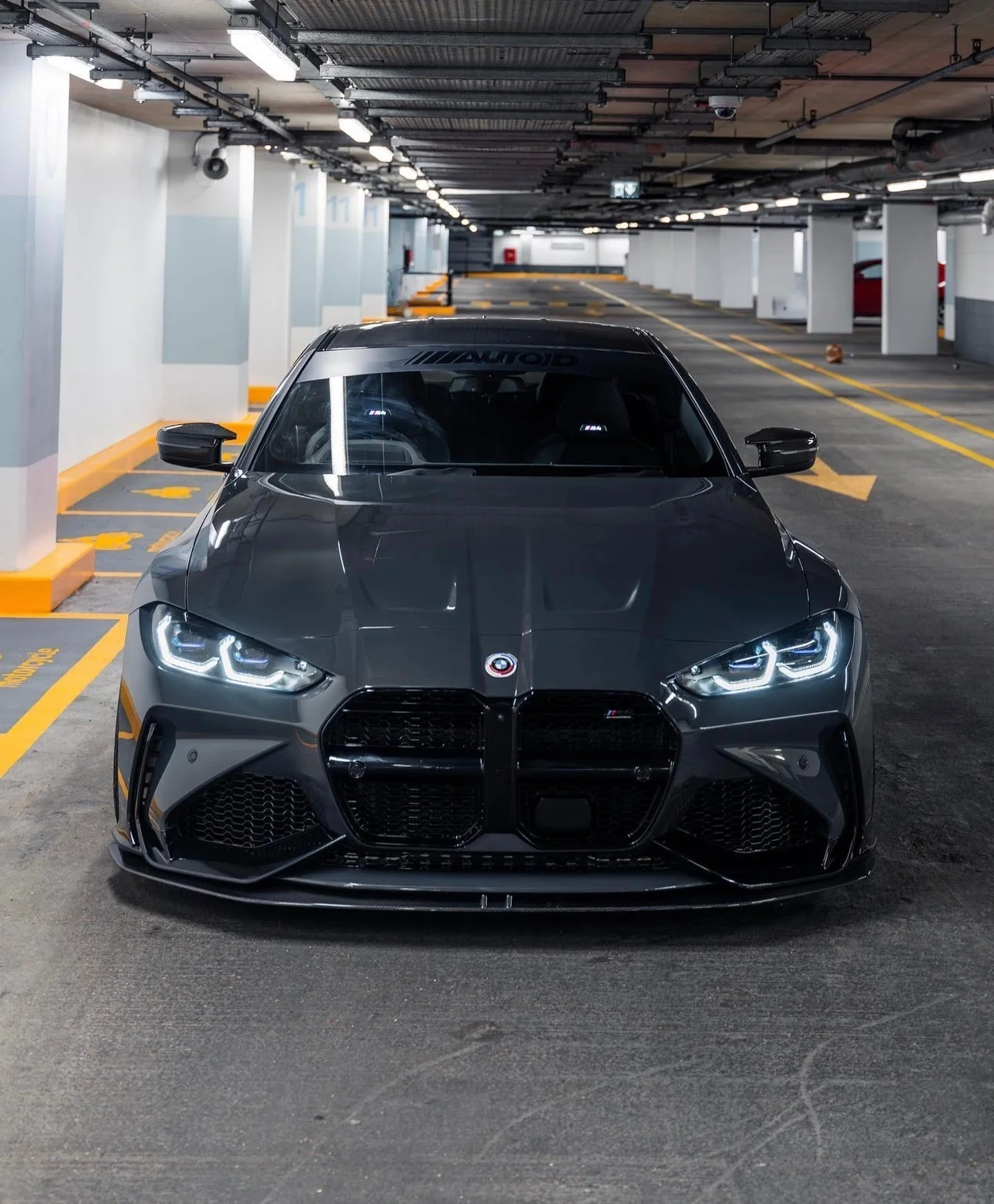 BMW M3 G80 G81 & M4 G82 G83 Carbon Fibre Splitter for V1 Bumper by Adro (2021+) - Image 2