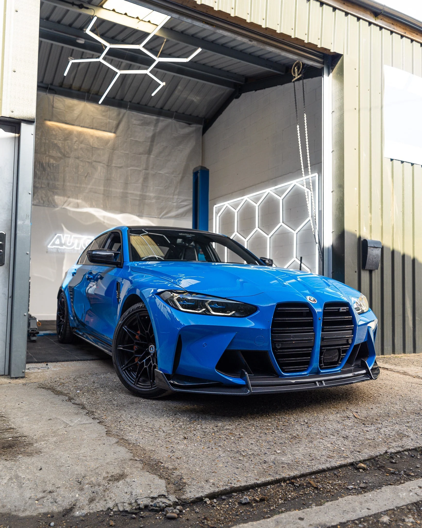 BMW M3 G80 G81 & M4 G82 G83 Dry Carbon Fibre Front Splitter by Adro (2021+) - Image 12