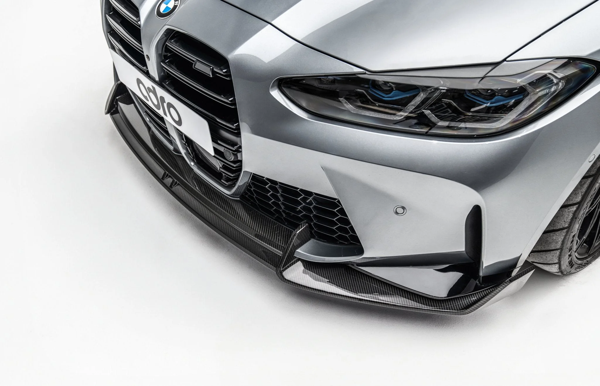 BMW M3 G80 G81 & M4 G82 G83 Dry Carbon Fibre Front Splitter by Adro (2021+) - Image 3
