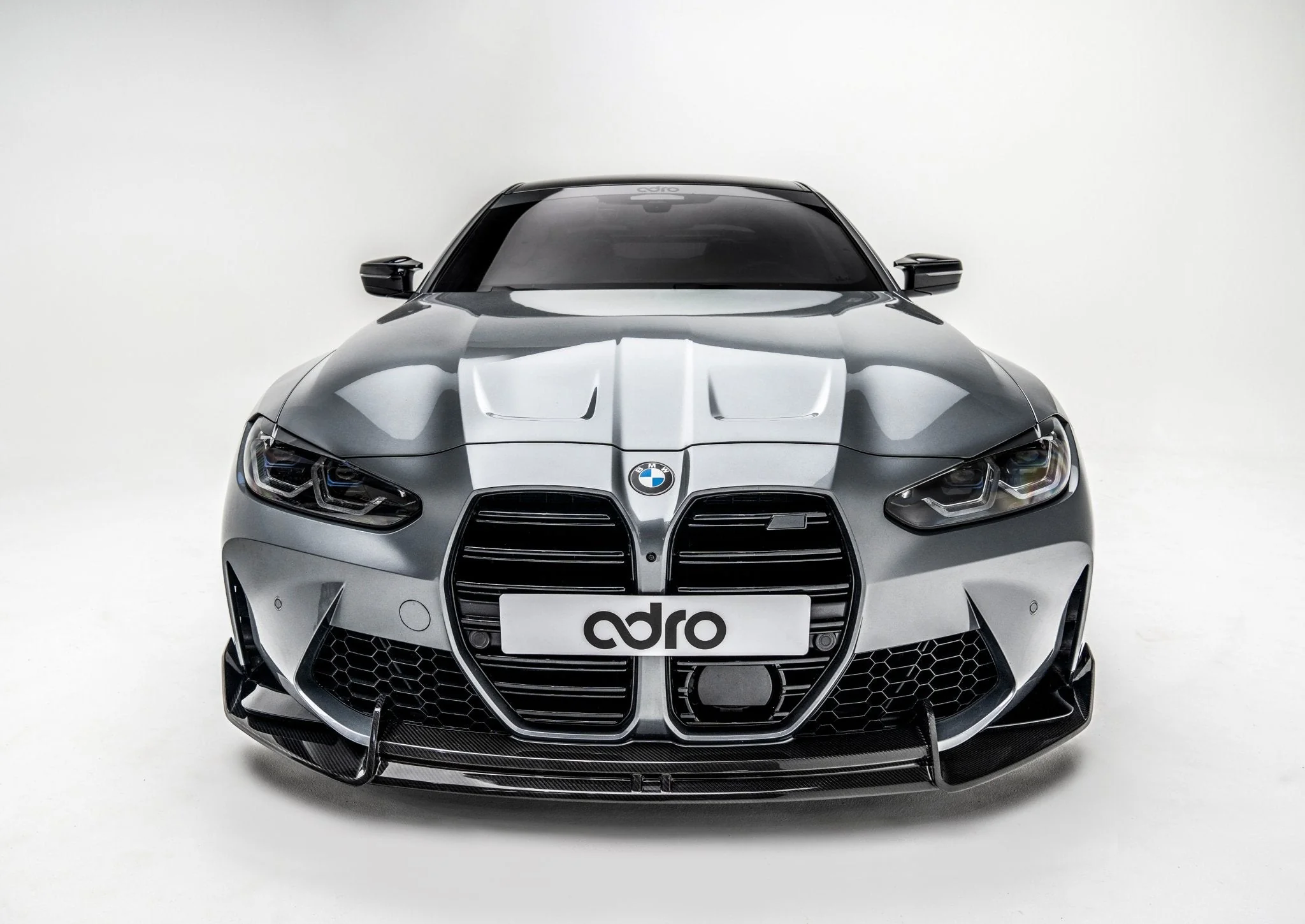 BMW M3 G80 G81 & M4 G82 G83 Dry Carbon Fibre Front Splitter by Adro (2021+) - Image 4
