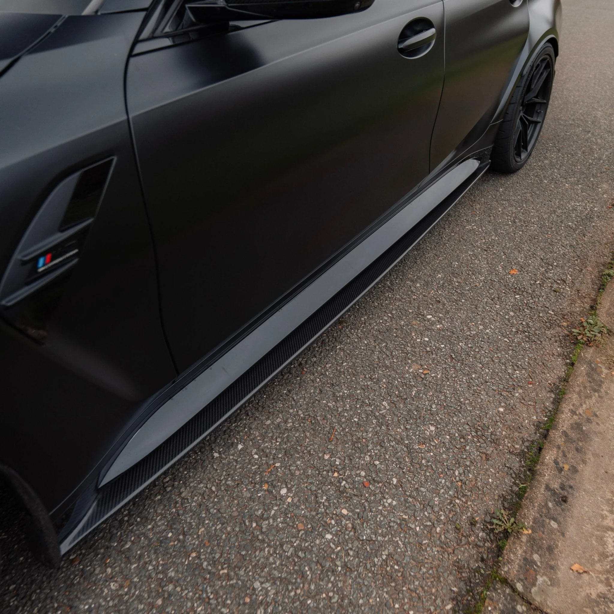 BMW M3 G80 G81 Pre-Preg Carbon Fibre PR-1 Side Skirts by TREVORA (2020+) - Image 6