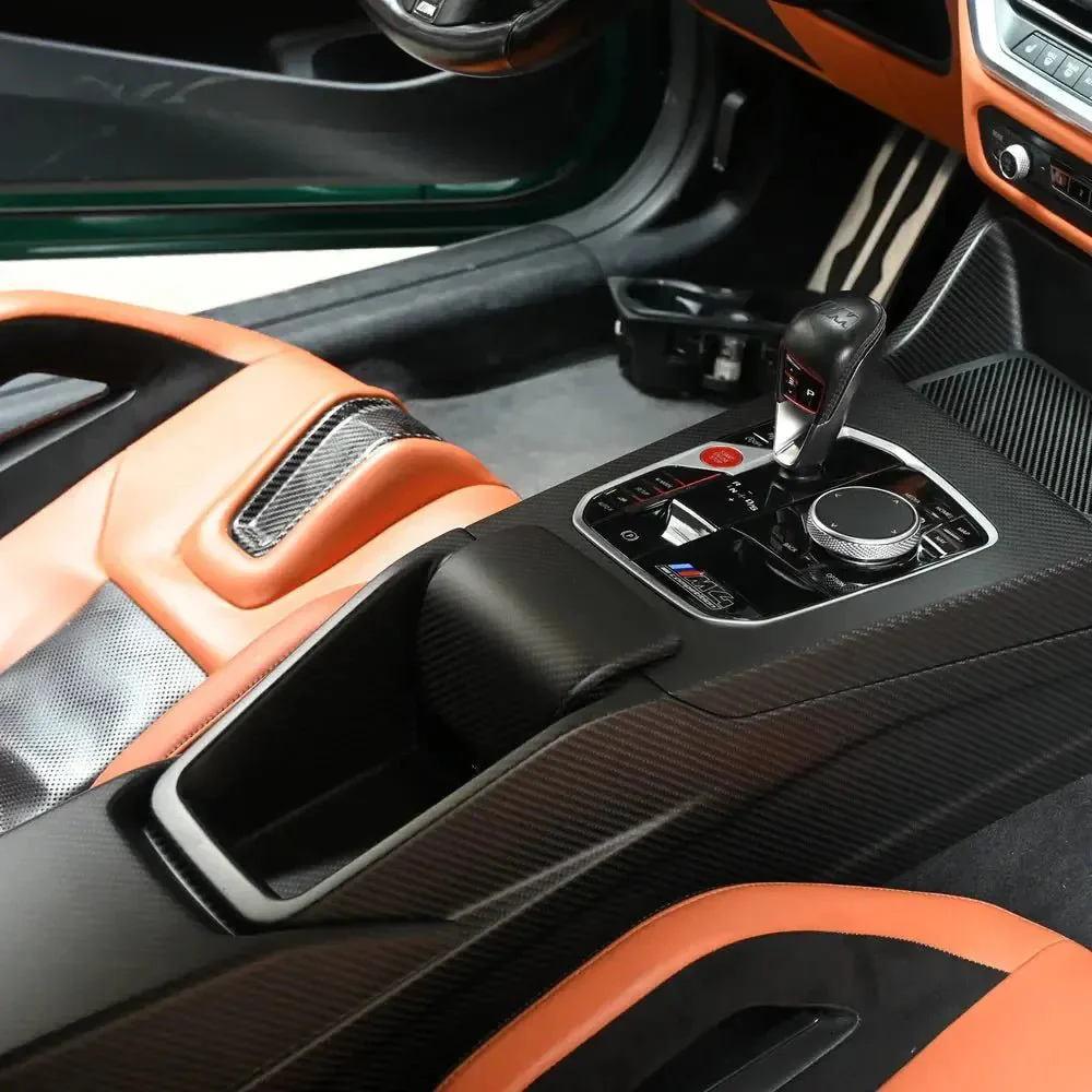 BMW M3 G80, M4 G82, M2 G87 E-CSL Carbon Fibre Centre Console LHD by FORM (2021+) - Image 2