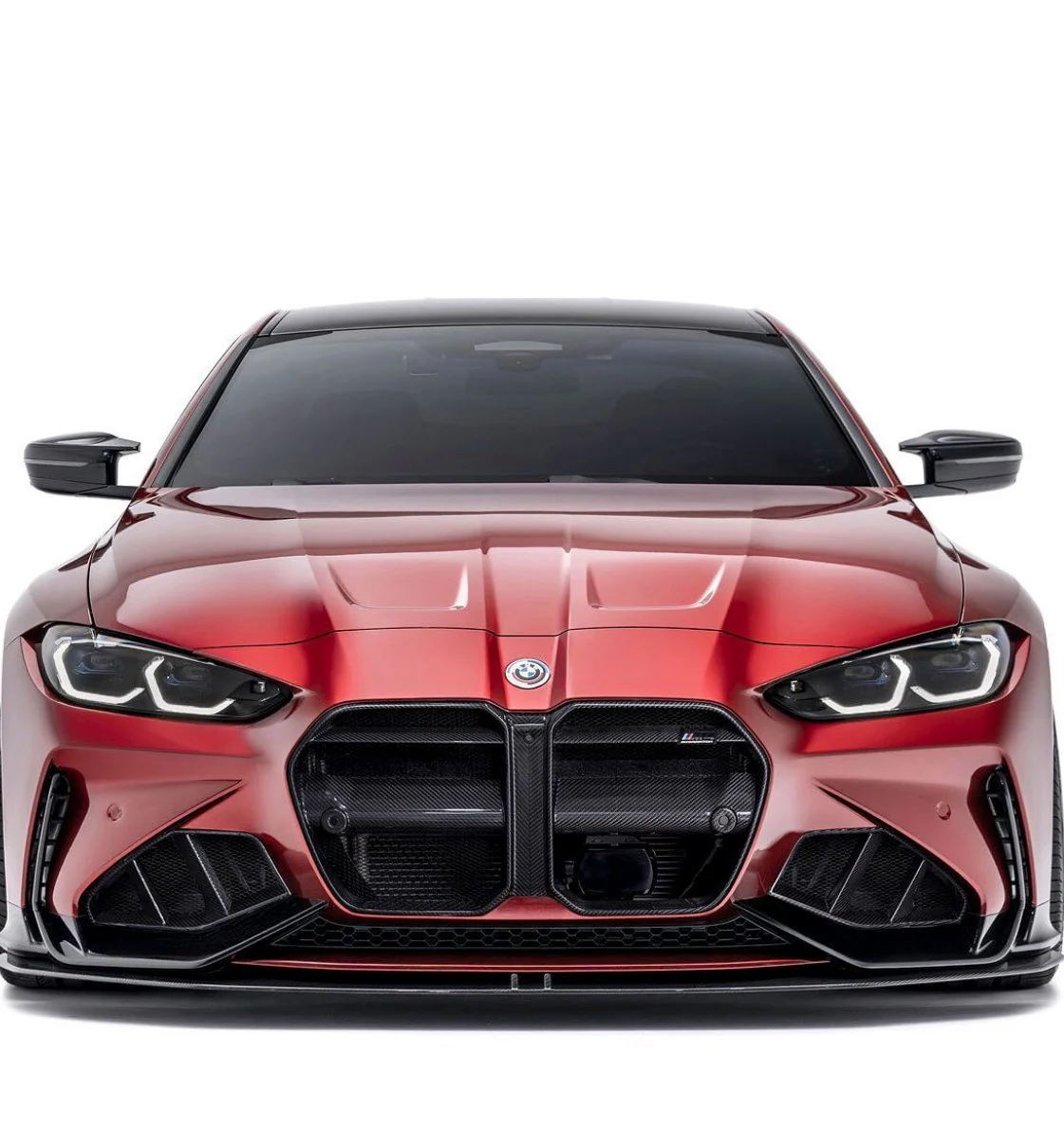 BMW M3 G80 & M4 G82 Carbon Fibre Grilles & Ducts for V1 Bumper by Adro (2021+) - Image 2