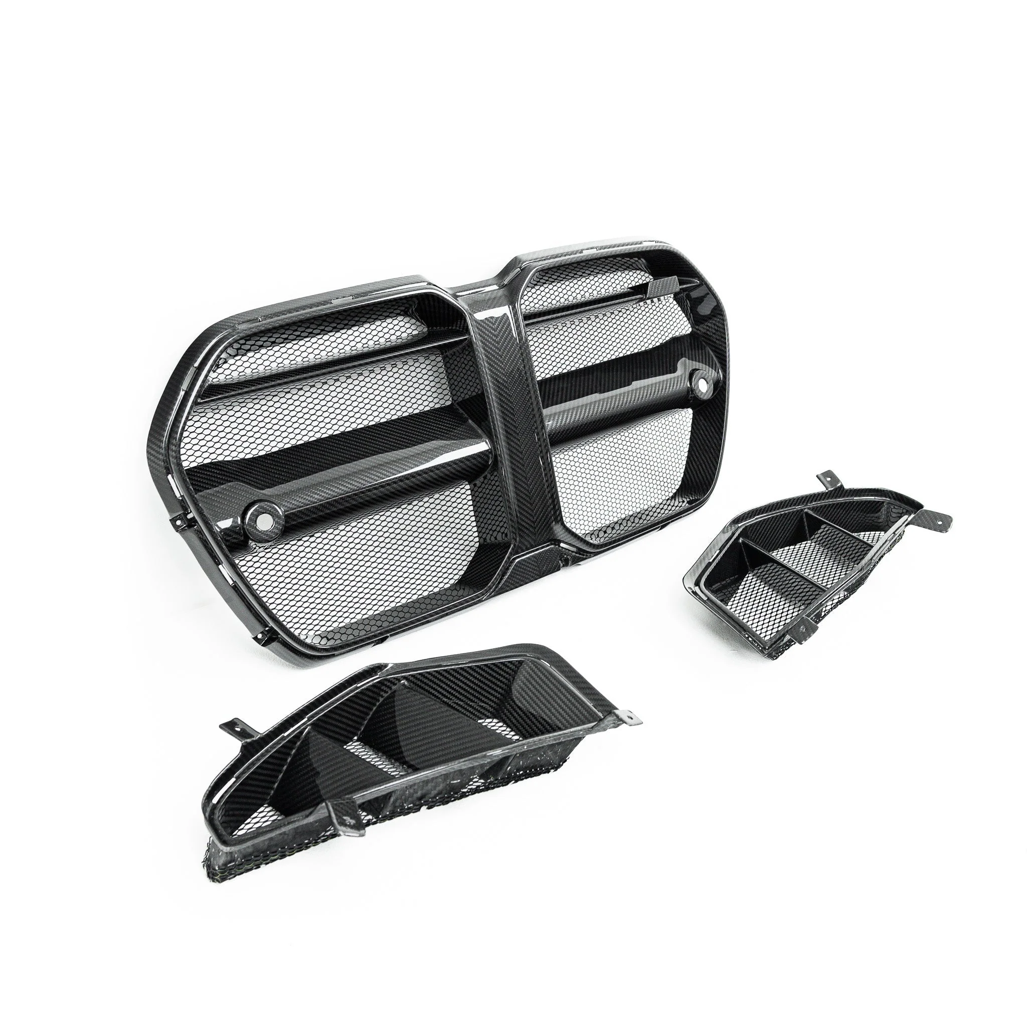 BMW M3 G80 & M4 G82 Carbon Fibre Grilles & Ducts for V1 Bumper by Adro (2021+) - Image 8