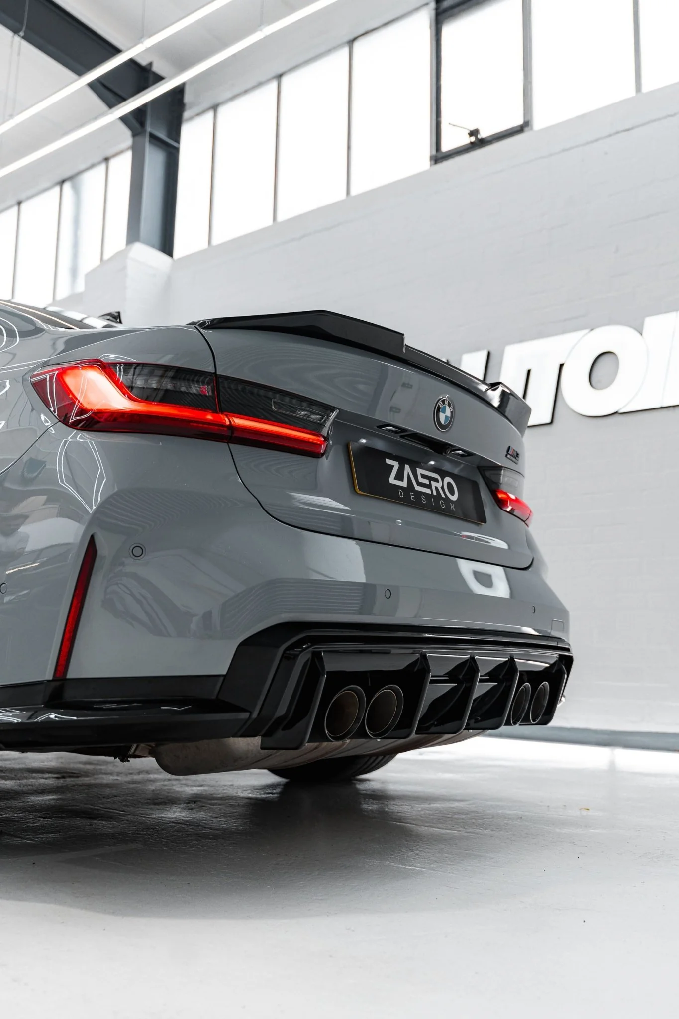 BMW M3 G80 Saloon & 3 Series G20 EVO-S Gloss Black Rear Spoiler Lip by ZAERO (2021+) - Image 3