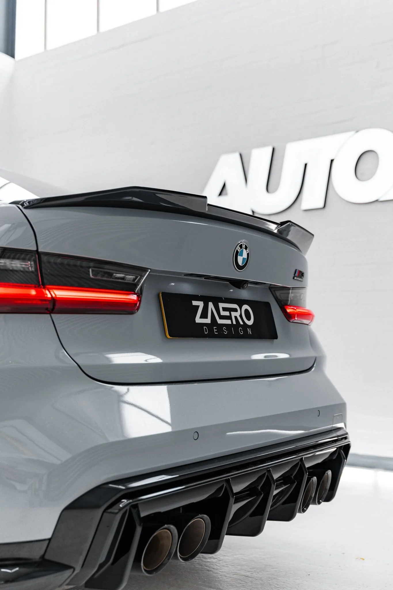 BMW M3 G80 Saloon & 3 Series G20 EVO-S Gloss Black Rear Spoiler Lip by ZAERO (2021+) - Image 6