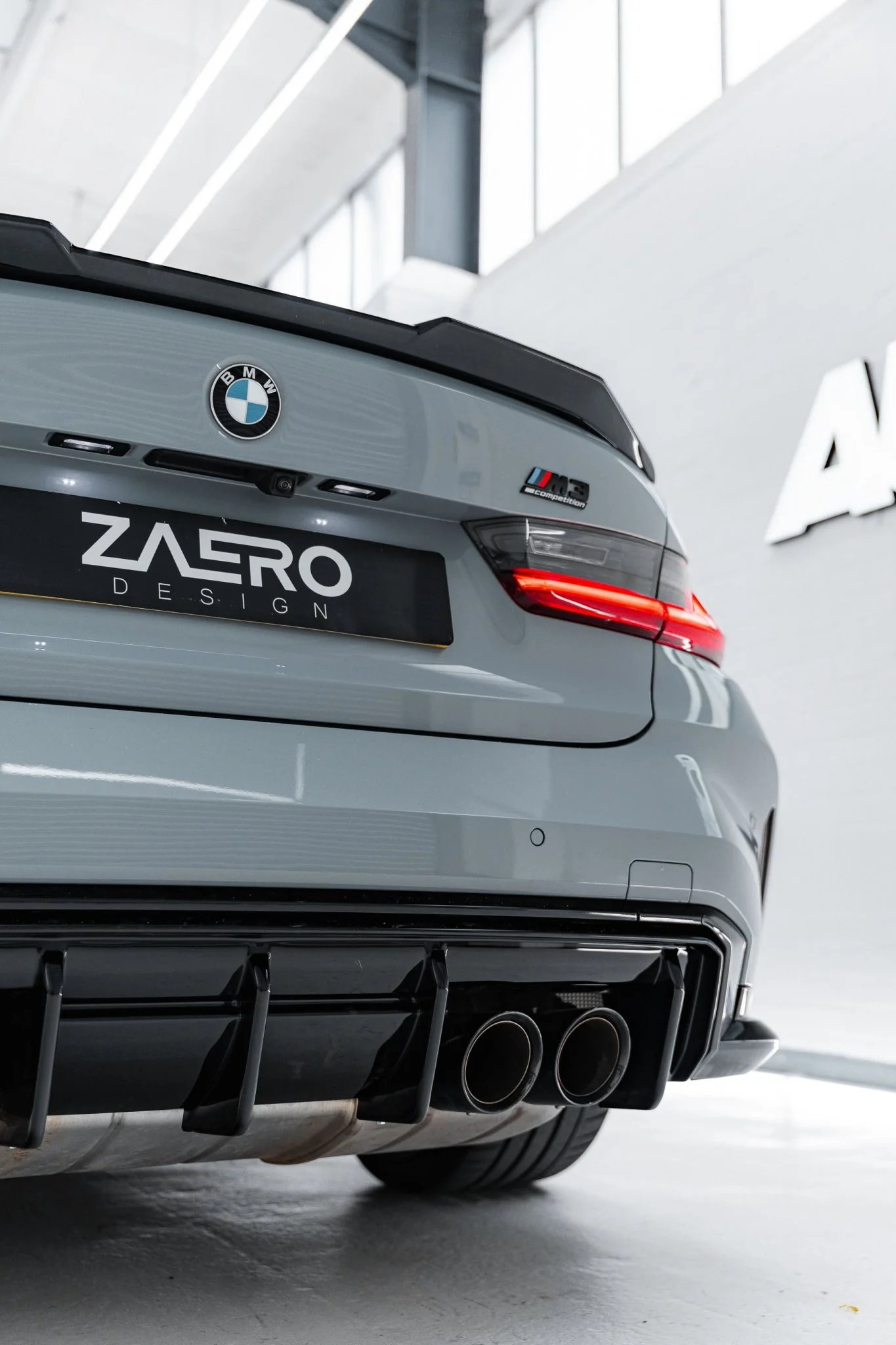 BMW M3 G80 Saloon & 3 Series G20 EVO-S Gloss Black Rear Spoiler Lip by ZAERO (2021+) - Image 7
