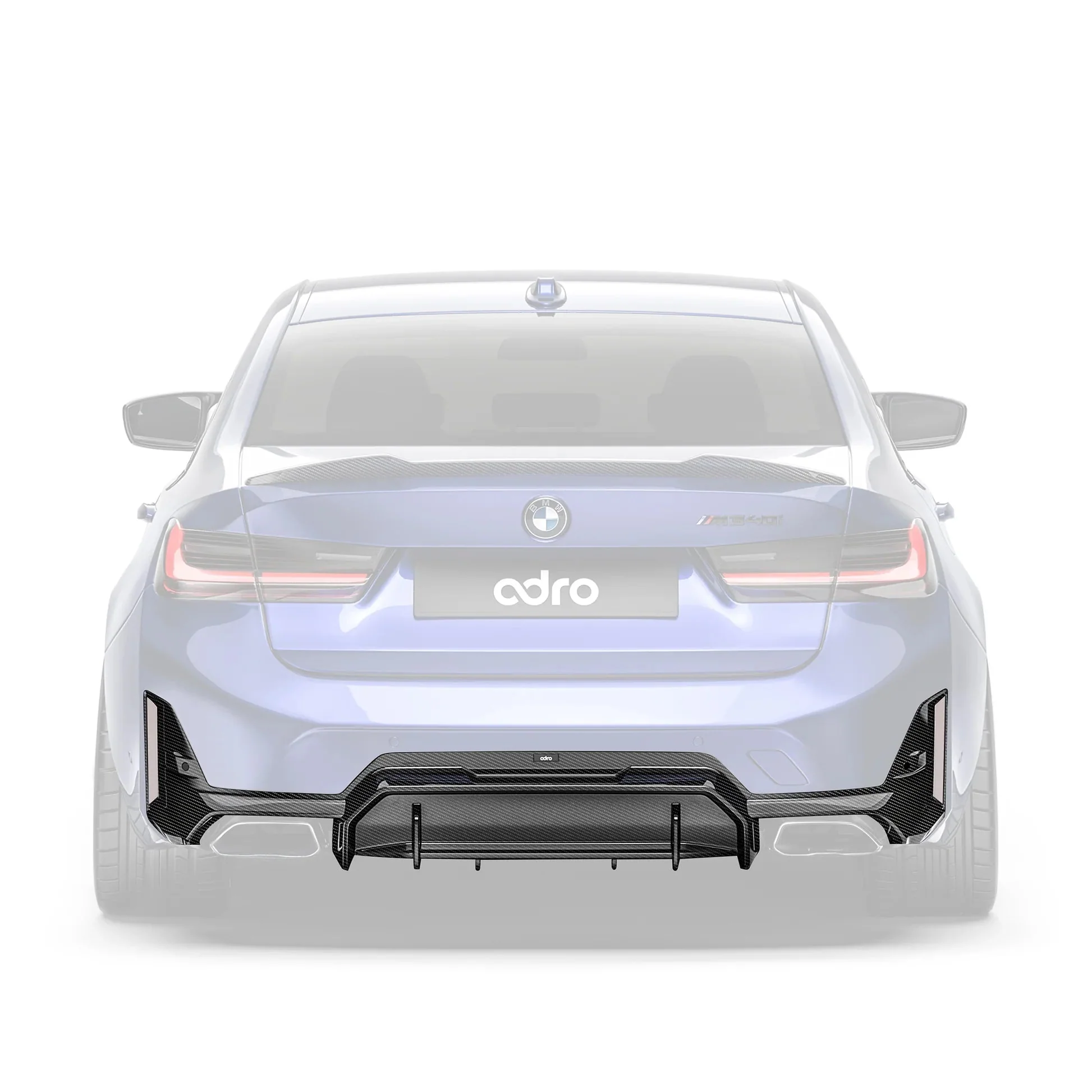 BMW M340i G20 G21 LCI Carbon Fibre Rear Diffuser by Adro (2022+)