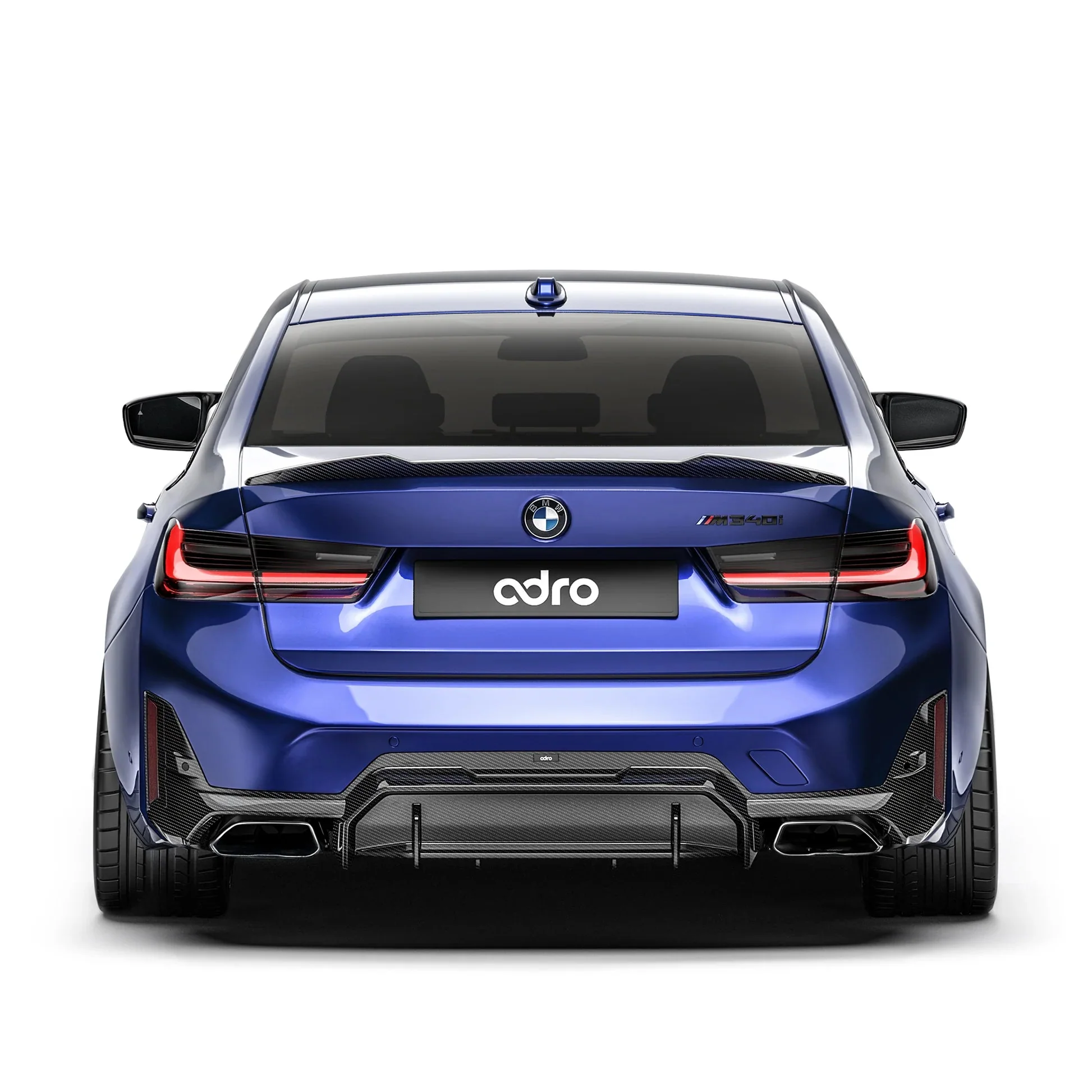 BMW M340i G20 G21 LCI Carbon Fibre Rear Diffuser by Adro (2022+) - Image 2