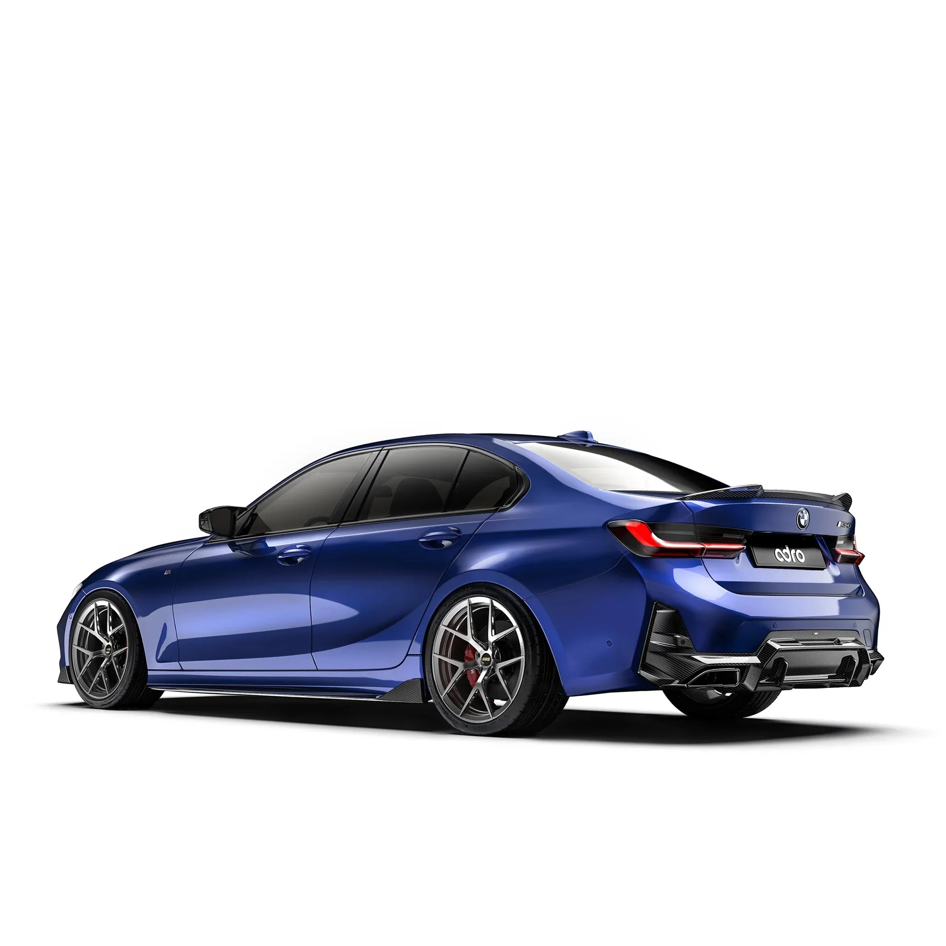 BMW M340i G20 G21 LCI Carbon Fibre Rear Diffuser by Adro (2022+) - Image 3
