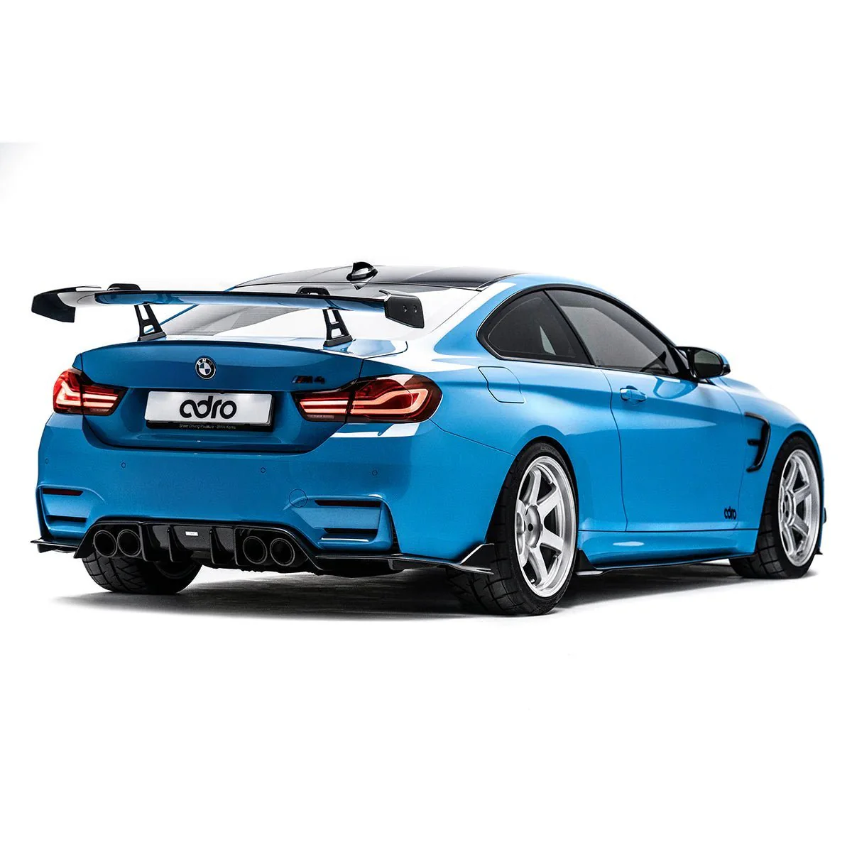 BMW M4 F82 Pre-Preg Carbon Fibre AT-R Swan Neck GT Rear Wing by Adro (2014-2020) - Image 2