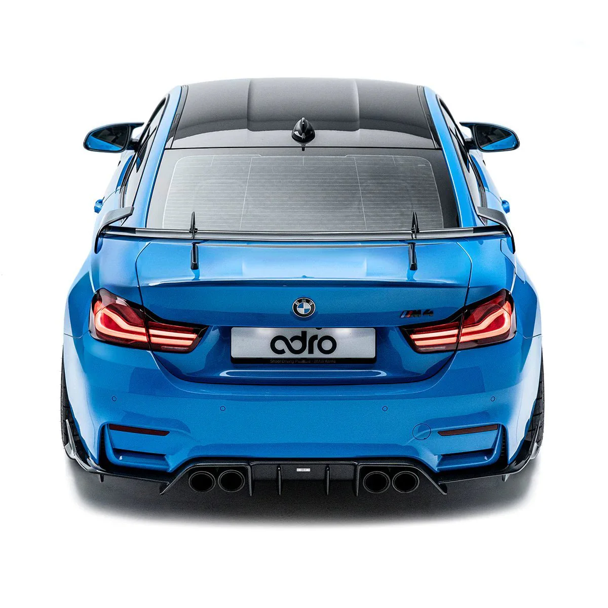 BMW M4 F82 Pre-Preg Carbon Fibre AT-R Swan Neck GT Rear Wing by Adro (2014-2020) - Image 5