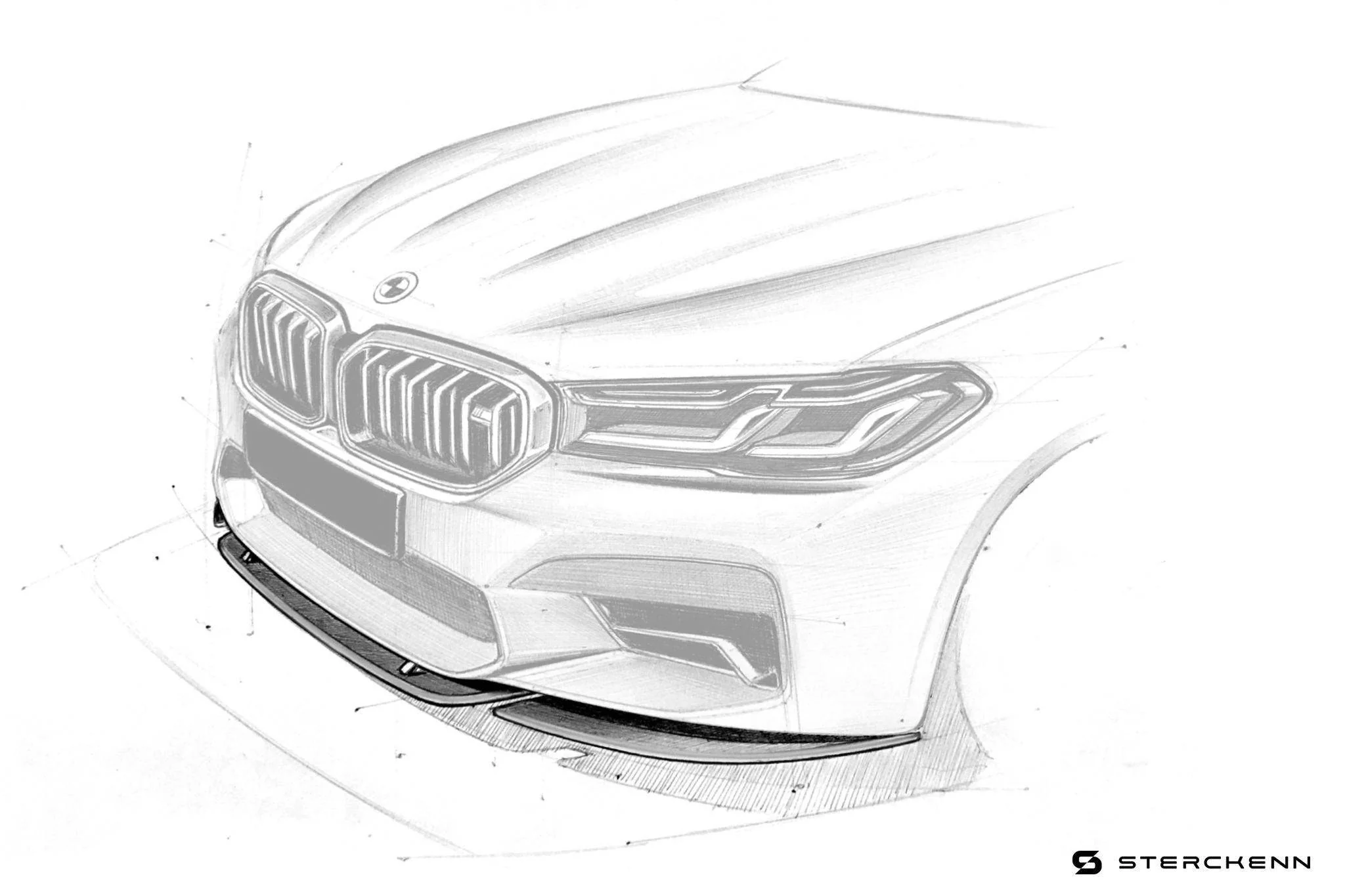 BMW M5 F90 LCI Carbon Fibre Front Lip by Sterckenn (2020-2023) - Image 50