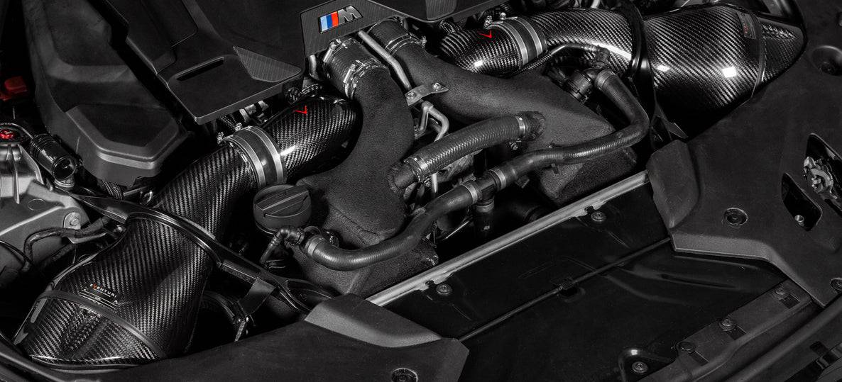BMW M5 F90 & M8 F91 F92 F93 V2 Eventuri Carbon Fibre Turbo Inlets (2017+) - Image 3