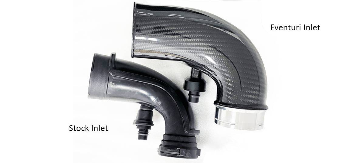 BMW M5 F90 & M8 F91 F92 F93 V2 Eventuri Carbon Fibre Turbo Inlets (2017+) - Image 6