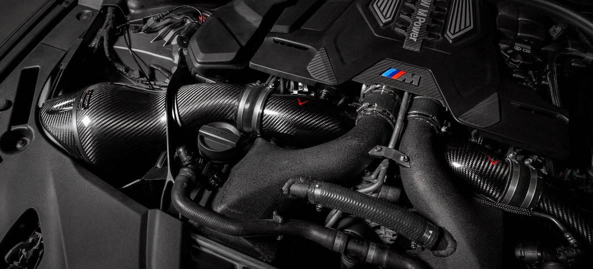 BMW M5 F90 & M8 F91 F92 F93 V2 Eventuri Carbon Fibre Turbo Inlets (2017+) - Image 7
