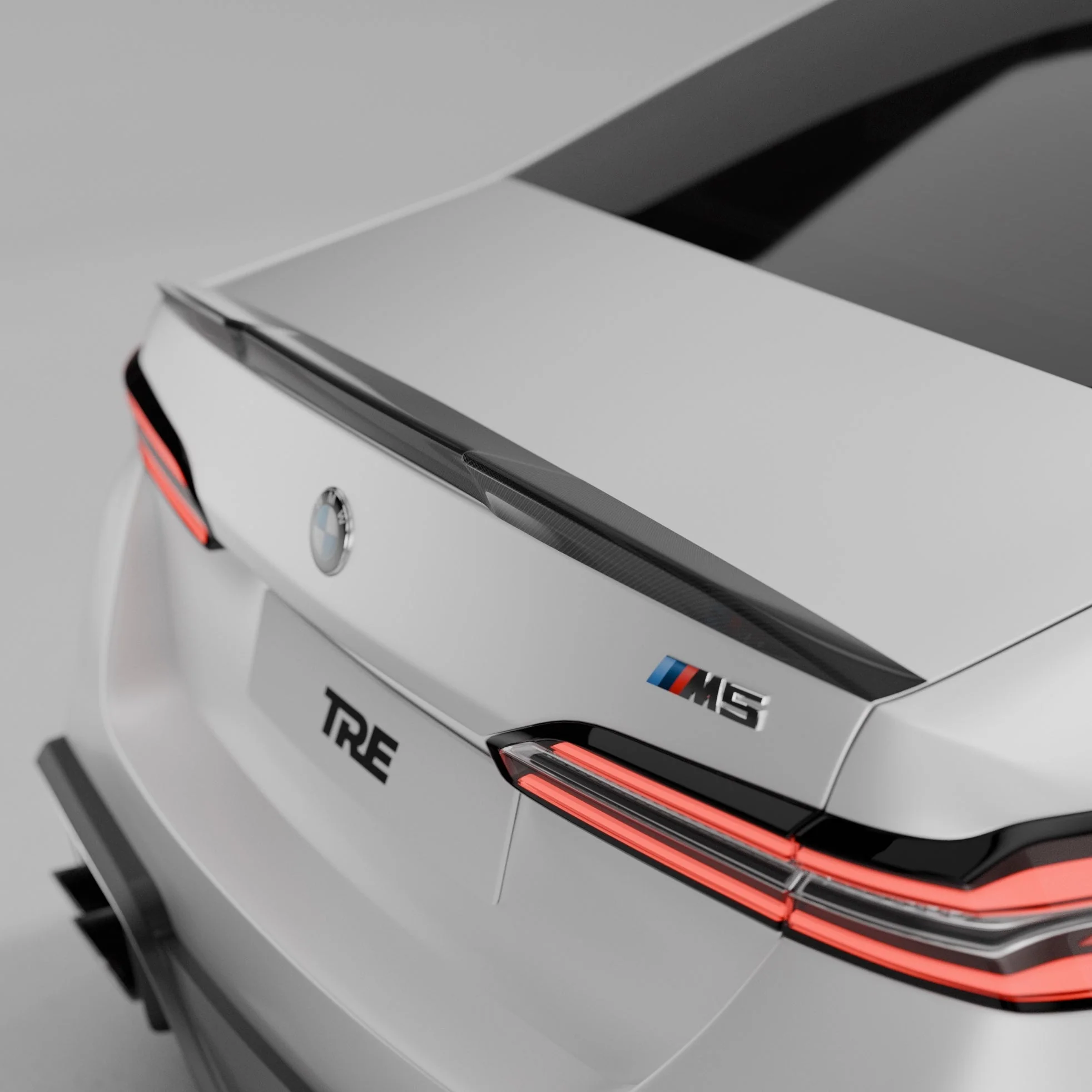 BMW M5 G90 & G60 5 Series Pre-Preg Carbon Fibre PR-1 Rear Spoiler by TREVORA - Image 19