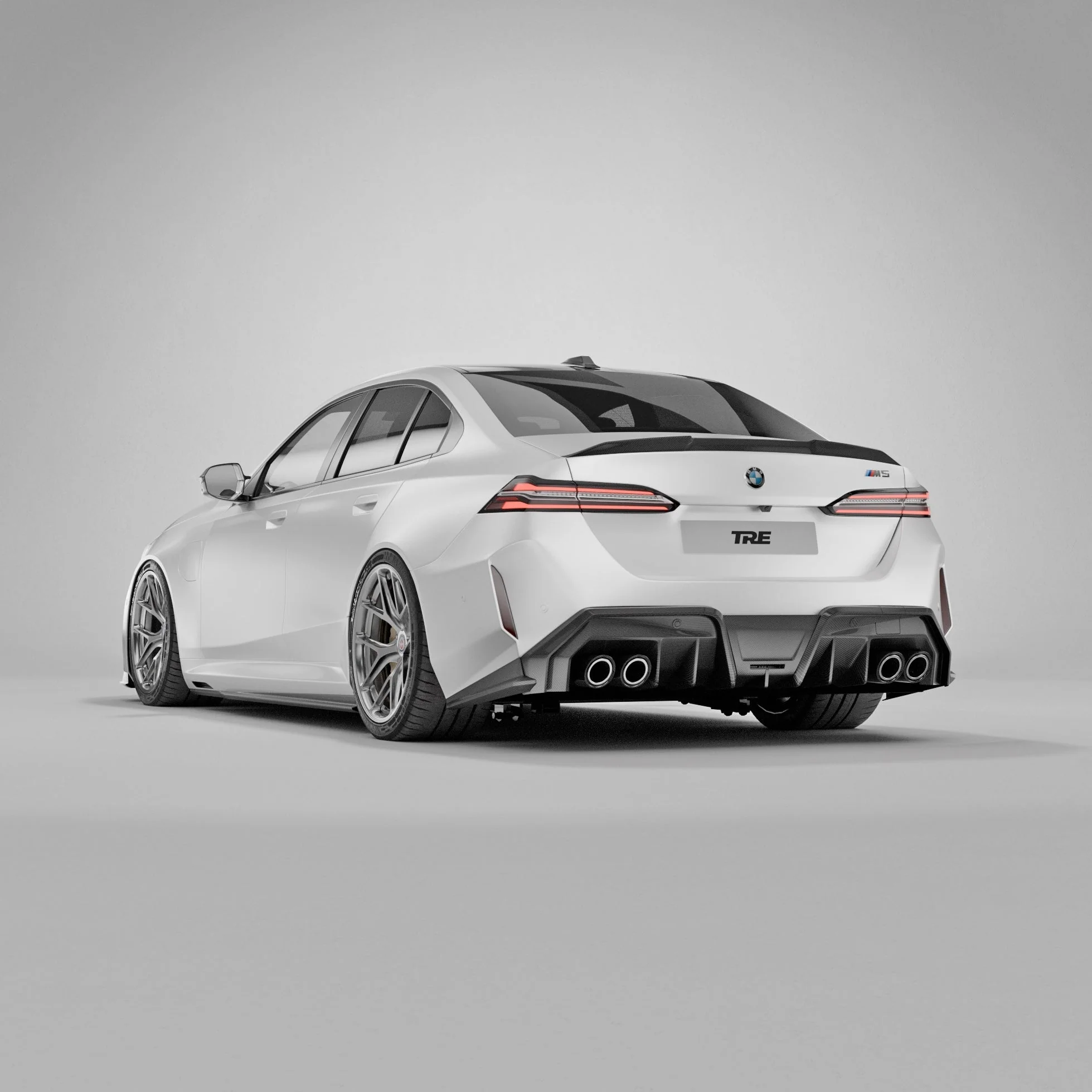 BMW M5 G90 & G60 5 Series Pre-Preg Carbon Fibre PR-1 Rear Spoiler by TREVORA - Image 21