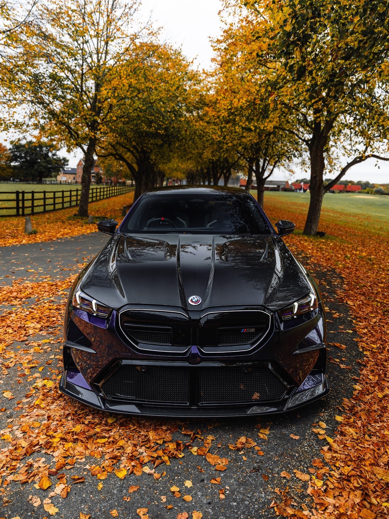 BMW M5 G90 G99 Pre-Preg Gloss Carbon Fibre GT Front Bonnet by SQ - Image 10