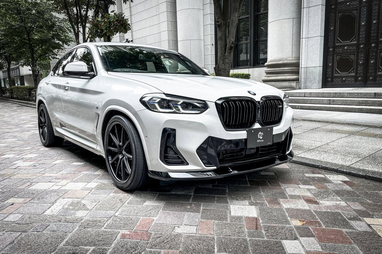 BMW X3 G01 & X4 G02 M Sport LCI Polyurethane Front Splitter by 3D Design (2021+) - Image 2