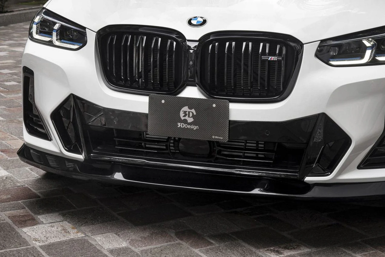BMW X3 G01 & X4 G02 M Sport LCI Polyurethane Front Splitter by 3D Design (2021+) - Image 4