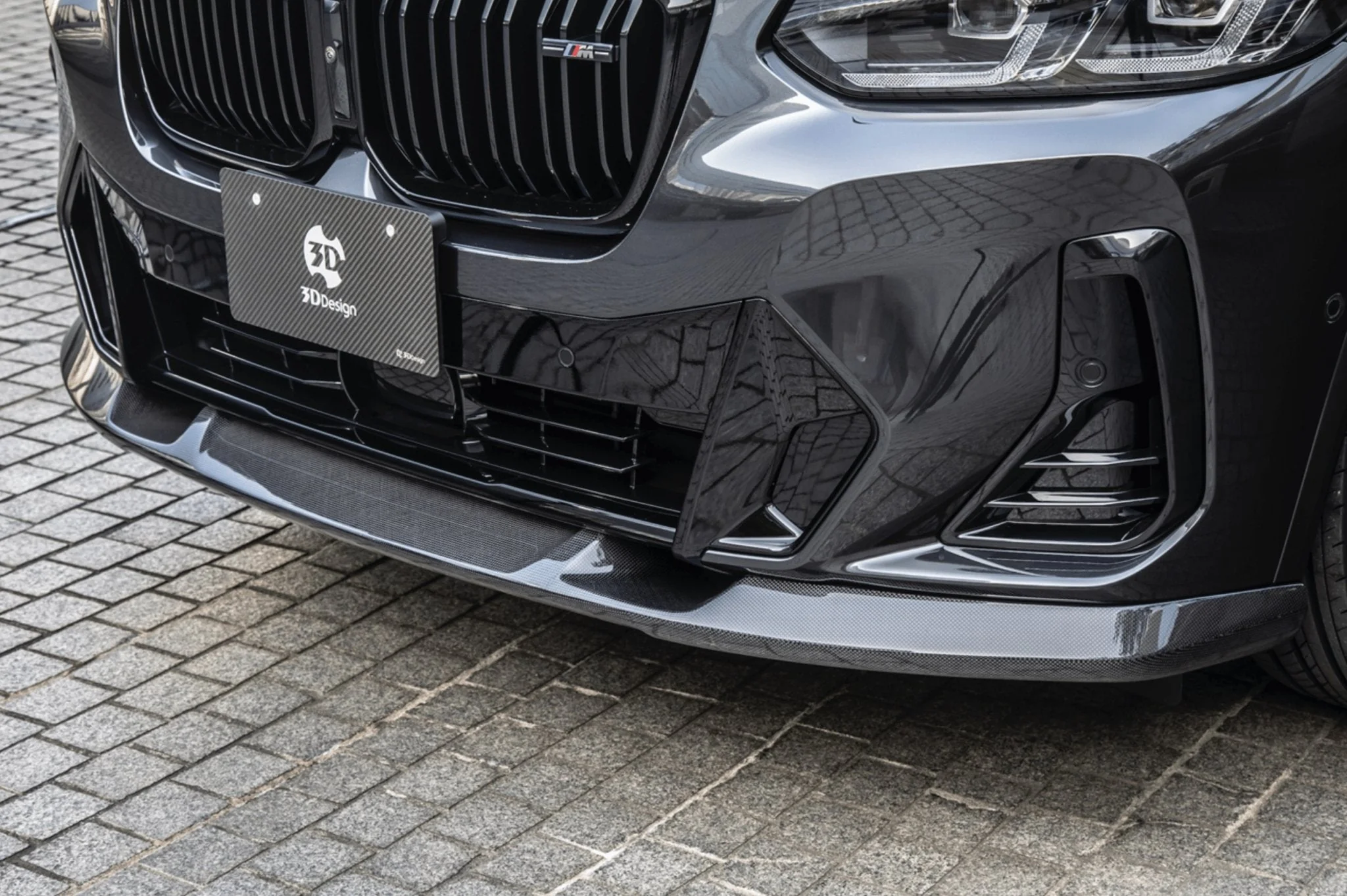 BMW X3 LCI G01 Carbon Fibre Front Splitter by 3D Design (2021+)