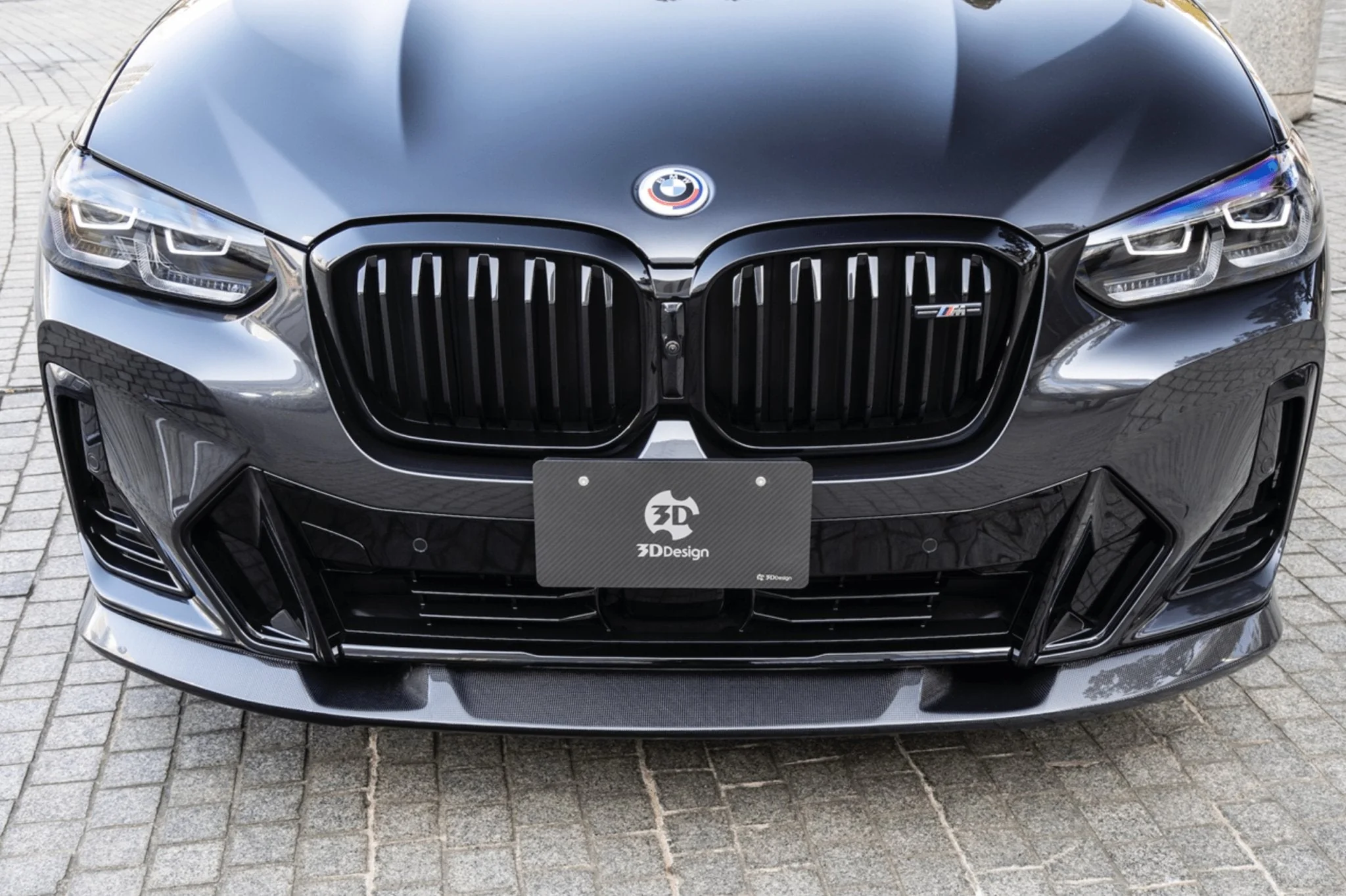 BMW X3 LCI G01 Carbon Fibre Front Splitter by 3D Design (2021+) - Image 2