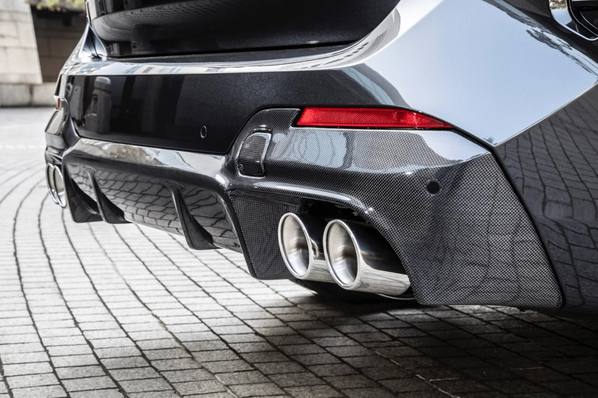 BMW X3 LCI G01 Carbon Fibre Rear Diffuser by 3D Design (2021+) - Image 4