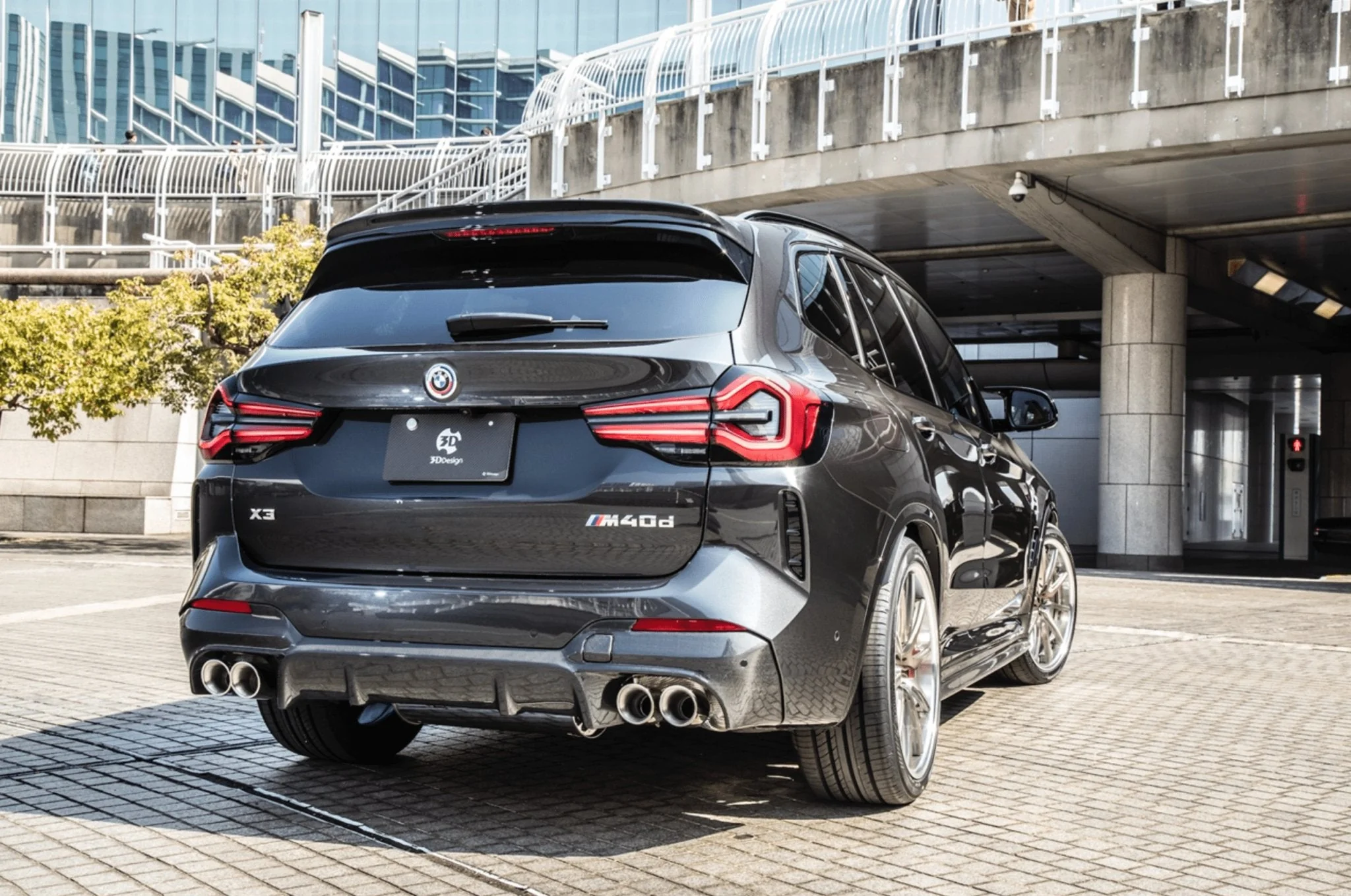 BMW X3 LCI G01 Carbon Fibre Rear Diffuser by 3D Design (2021+) - Image 5