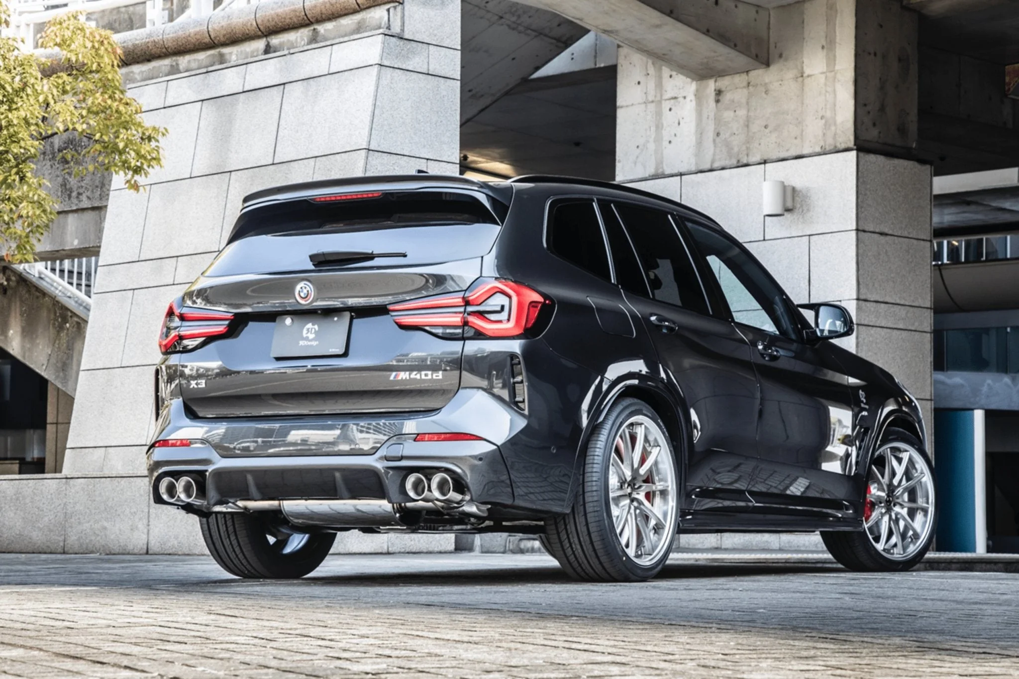 BMW X3 LCI G01 Carbon Fibre Rear Diffuser by 3D Design (2021+) - Image 6