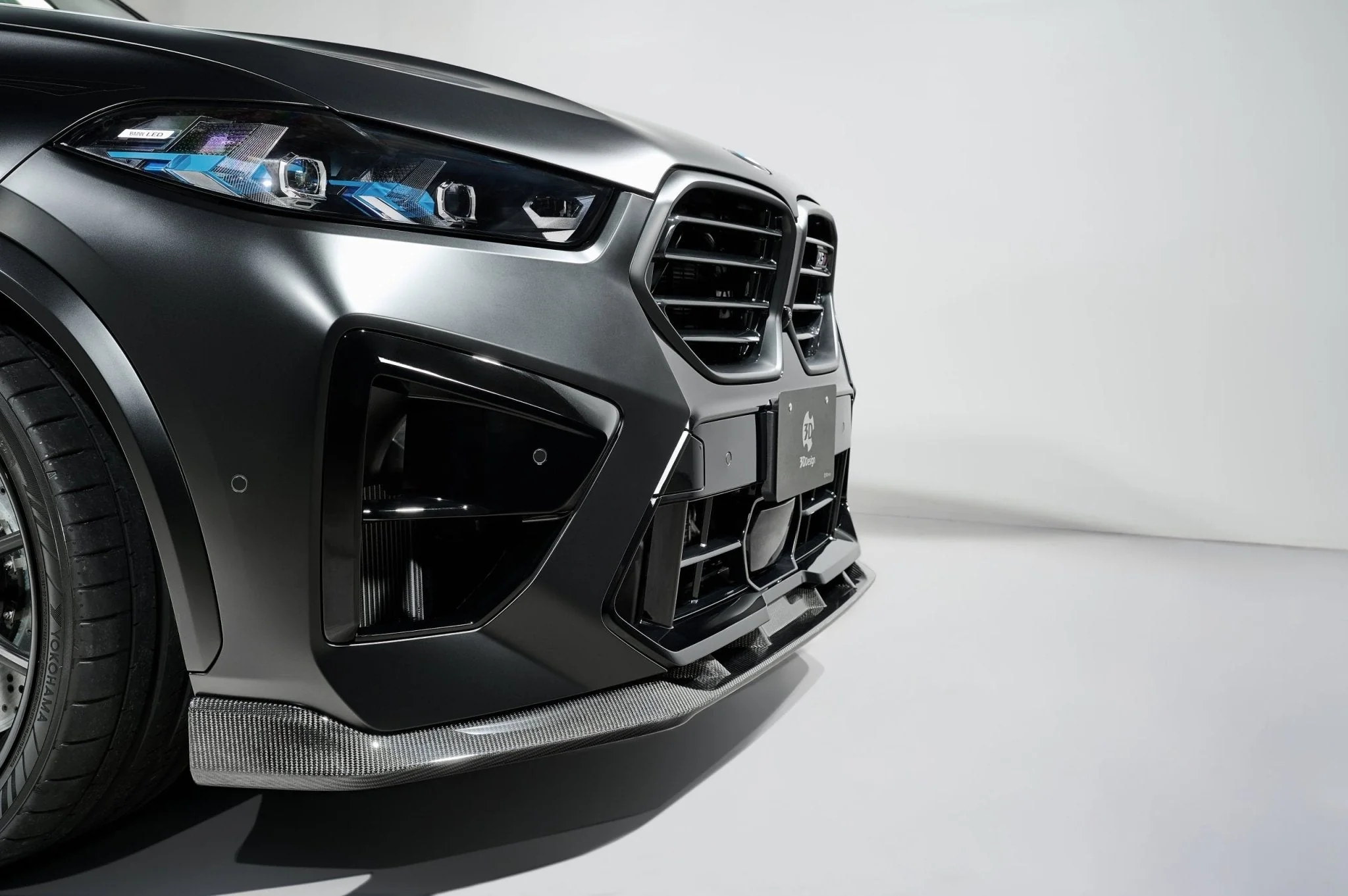 BMW X5M LCI F95 Carbon Fibre Front Splitter by 3DDesign (2023+) - Image 6