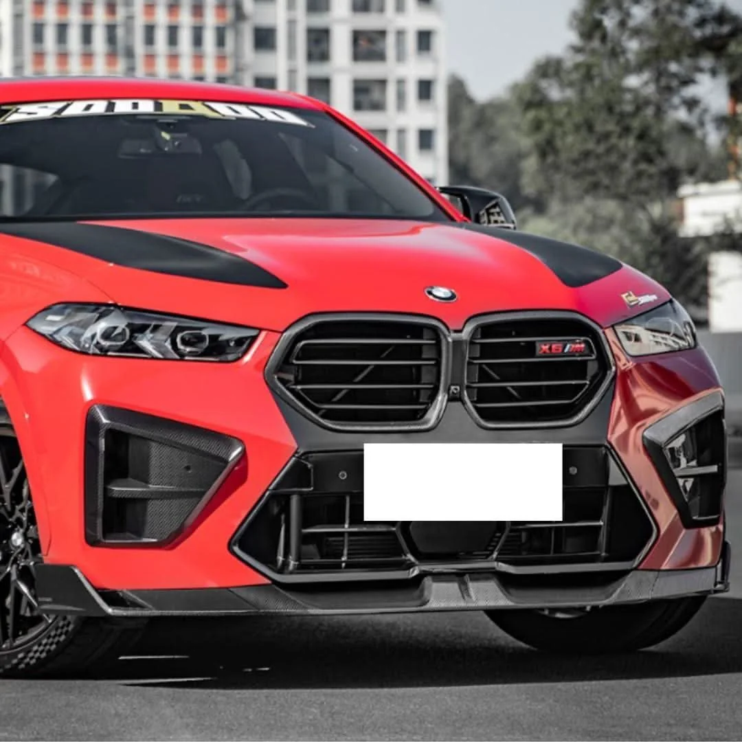 BMW X6M F96 LCI Pre-Preg Carbon Fibre Front Splitter by SQ (2023+)