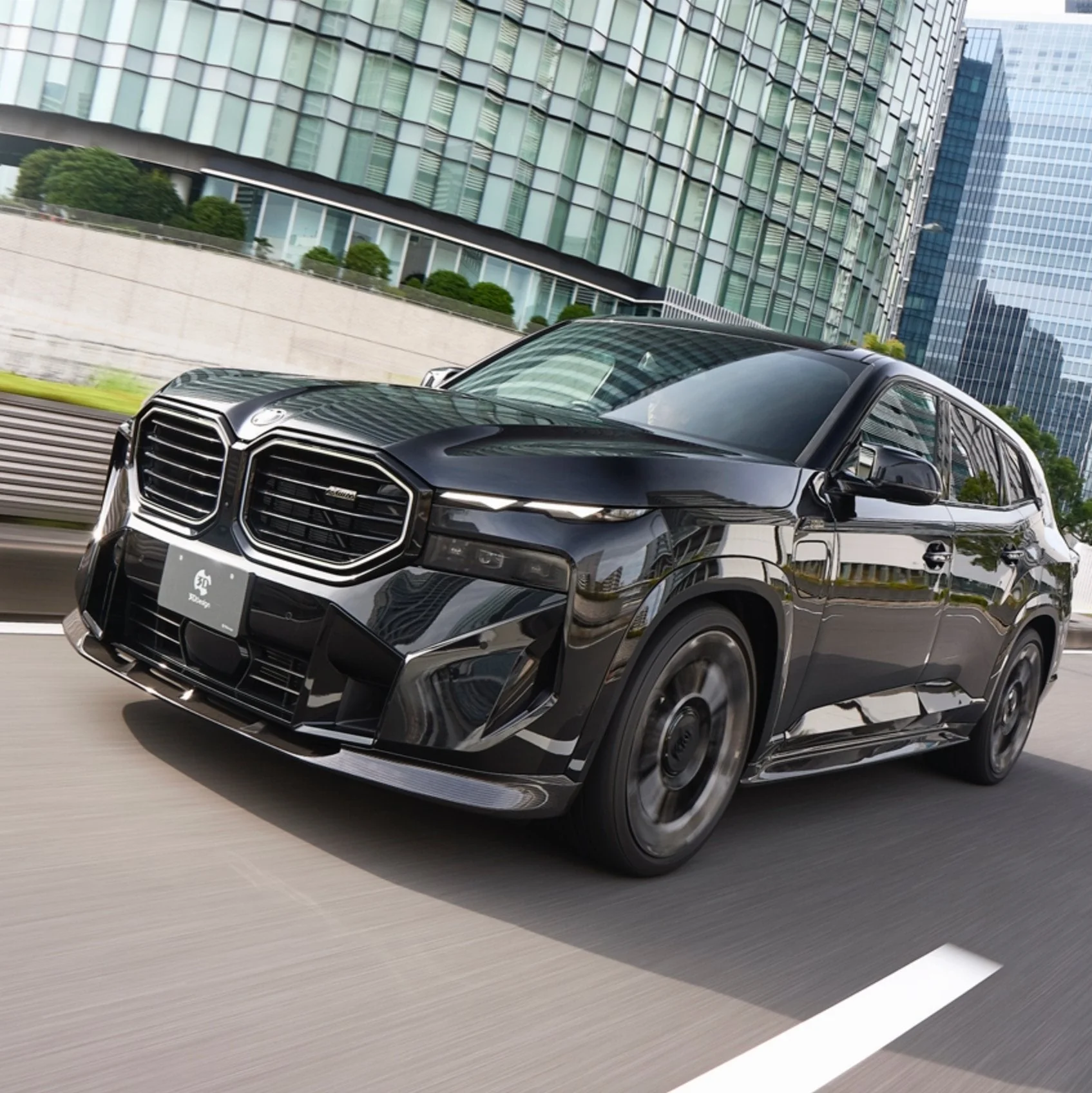 BMW XM G09 Carbon Fibre Front Splitter by 3D Design - Image 2