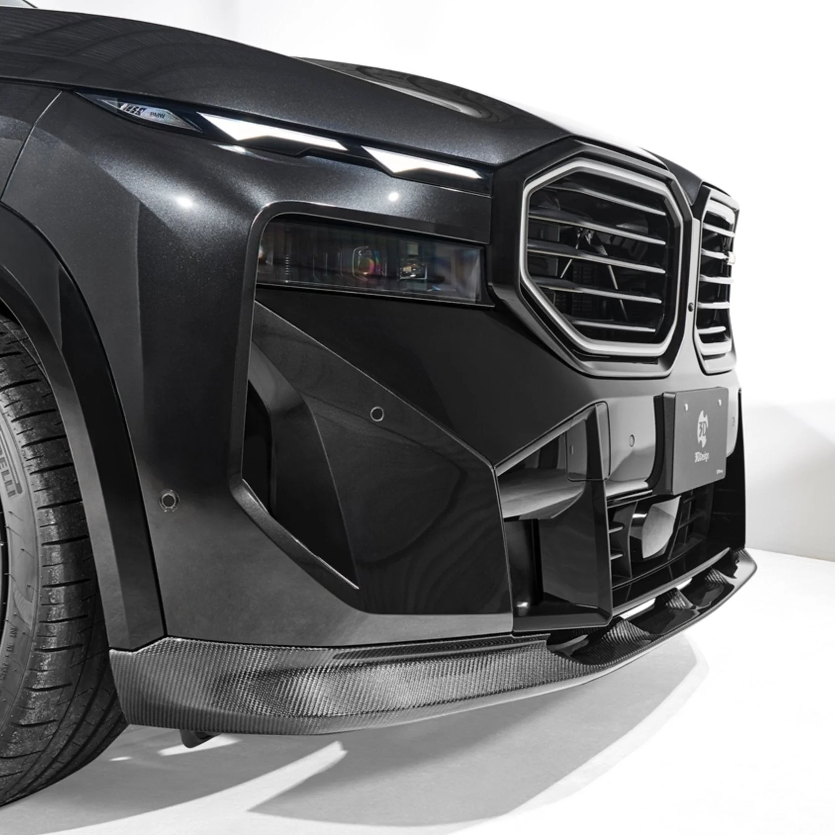 BMW XM G09 Carbon Fibre Front Splitter by 3D Design - Image 4