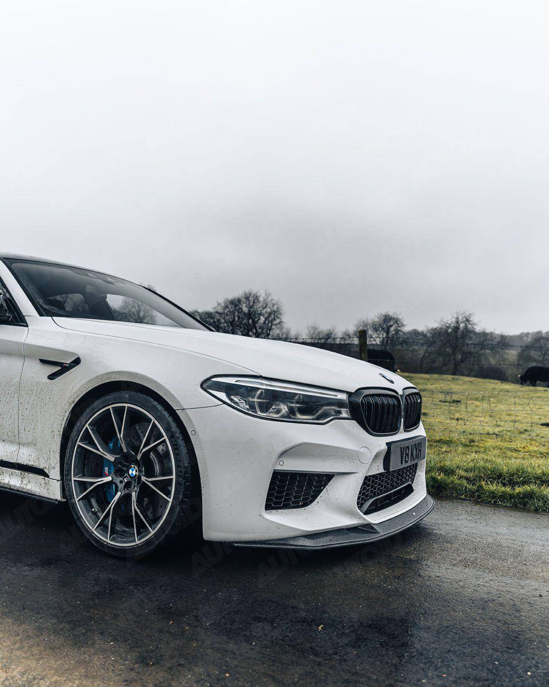 BMW M5 F90 Carbon Fibre Competition Front Splitter by FORM (2017-2020) - Image 2