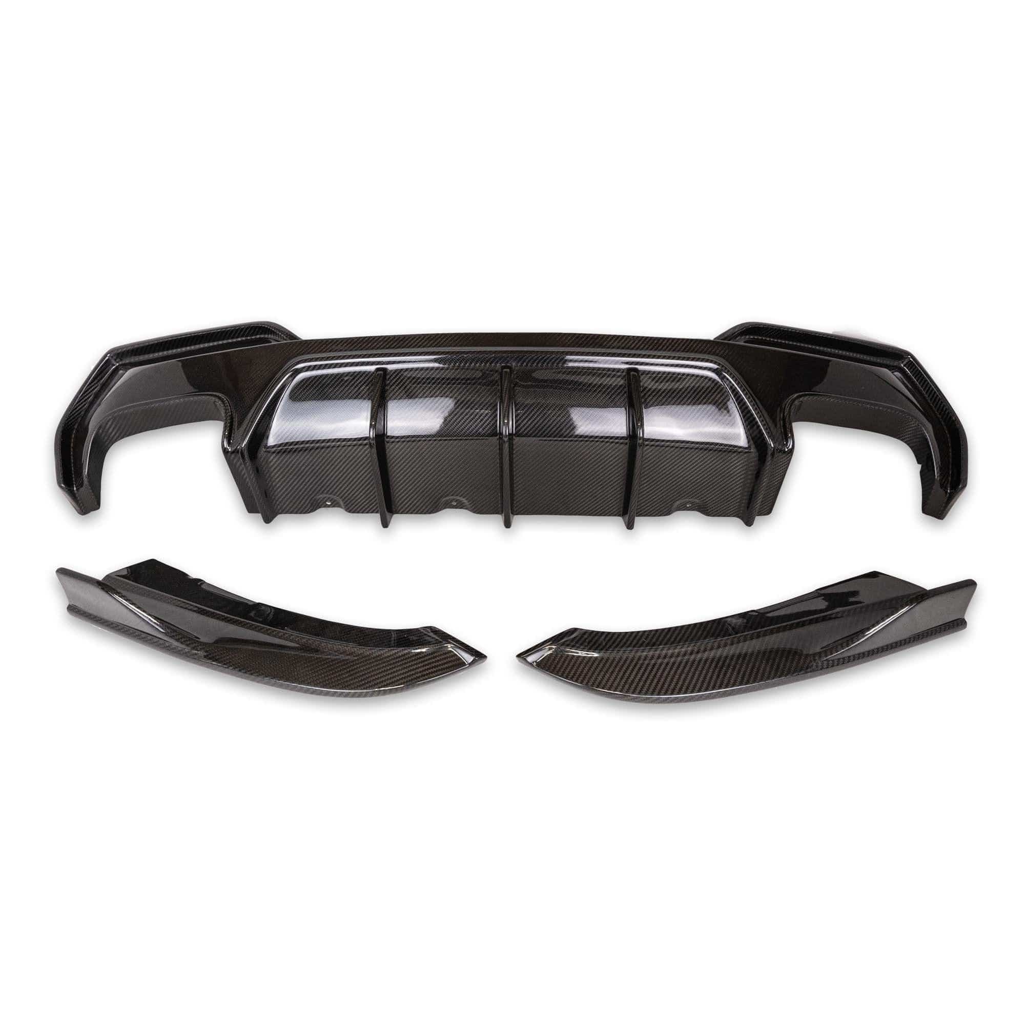 BMW 4 Series G22 G23 Carbon Fibre Competition Rear Diffuser Set by FORM (2020+)