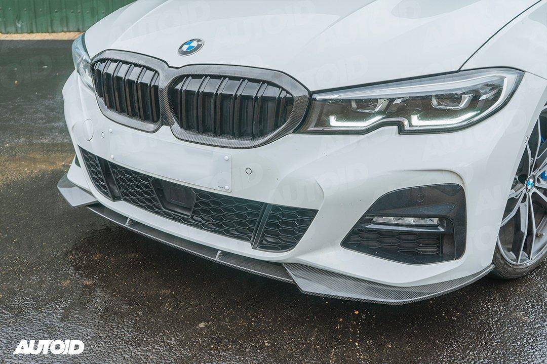 Carbon Fibre Double Slat Kidney Grilles for BMW 3 Series Pre-LCI by FORM (2019-2023, G20 G21) - Image 9