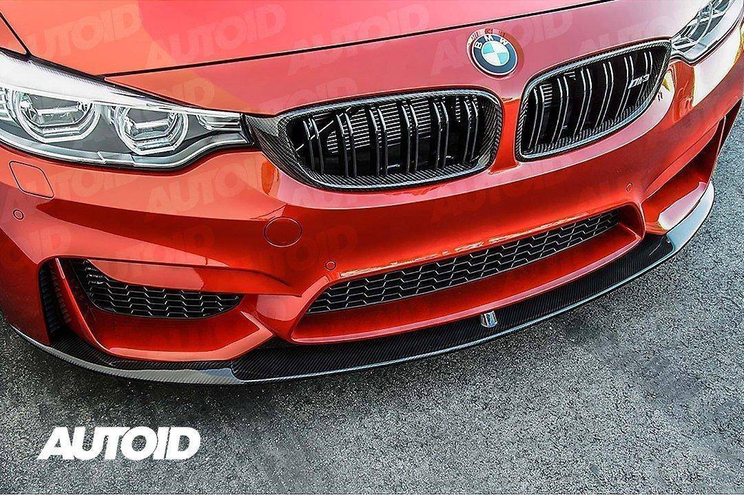 Carbon Fibre Double Slat Kidney Grilles for BMW 4 Series, M3 & M4 by FORM (2014-2020, F32 F33 F80 F82 F83) - Image 3