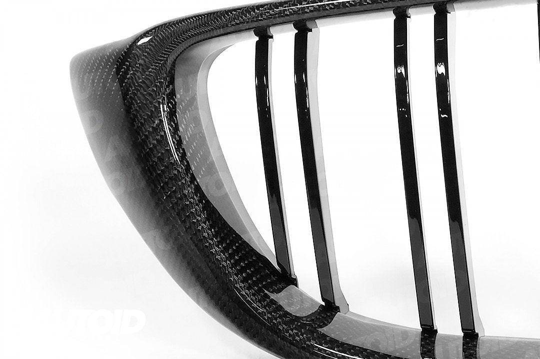 Carbon Fibre Double Slat Kidney Grilles for BMW 4 Series, M3 & M4 by FORM (2014-2020, F32 F33 F80 F82 F83) - Image 7