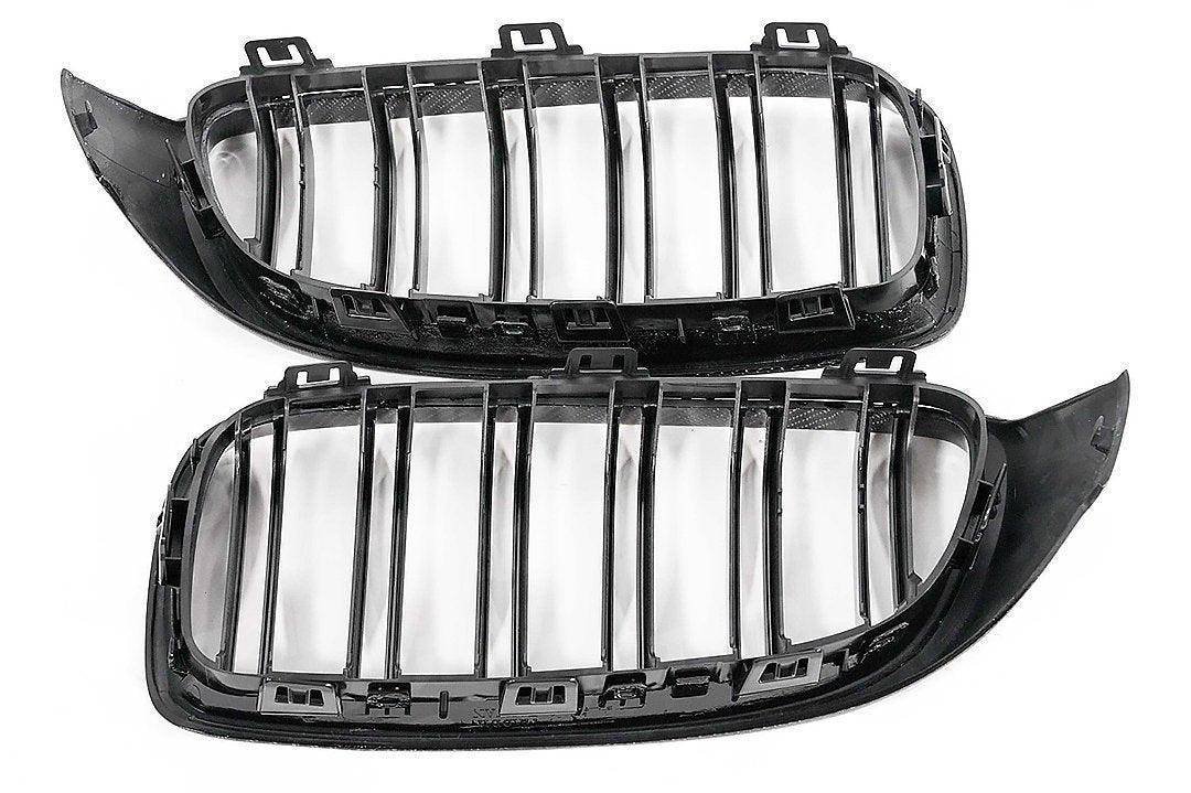 Carbon Fibre Double Slat Kidney Grilles for BMW 4 Series, M3 & M4 by FORM (2014-2020, F32 F33 F80 F82 F83) - Image 9