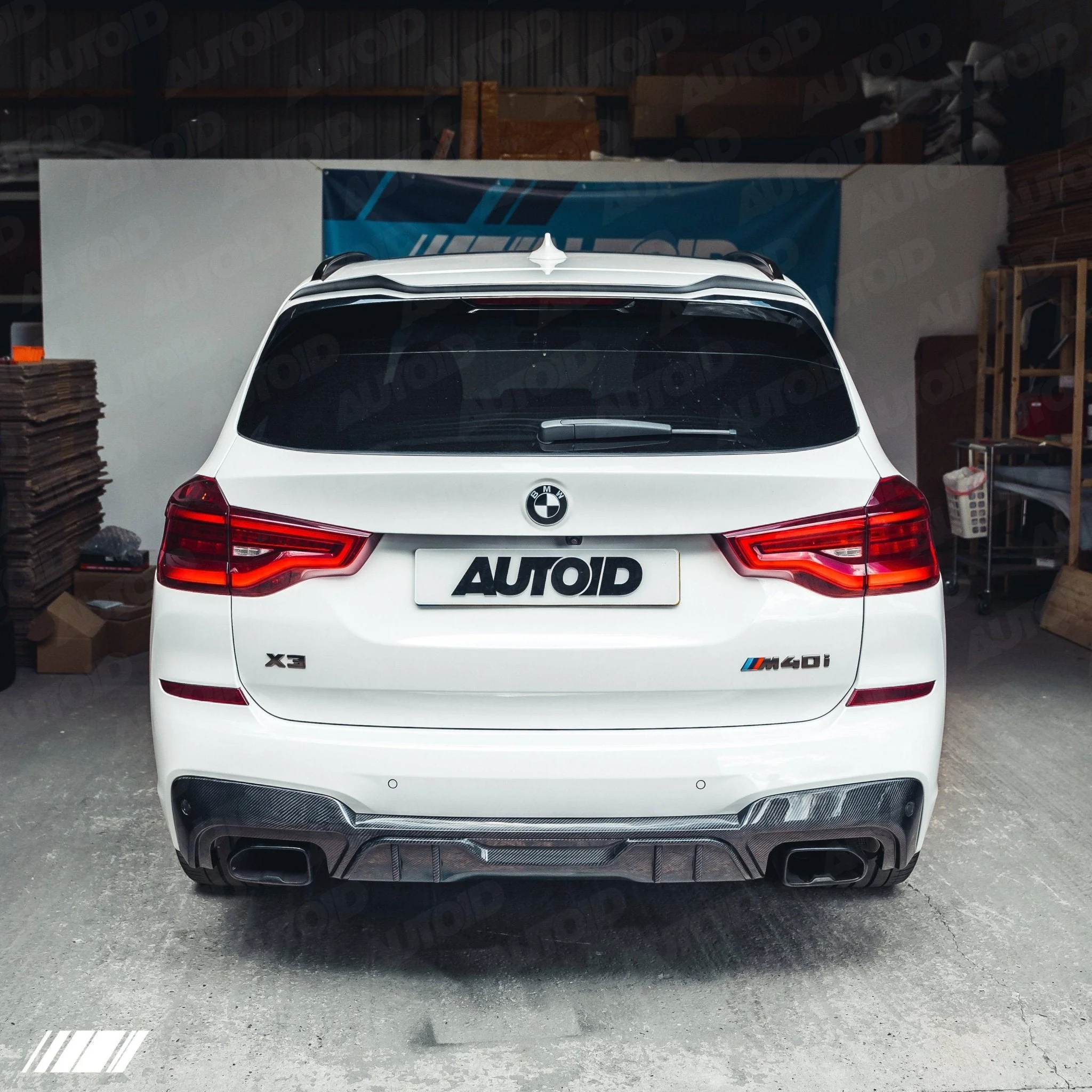BMW X3 M40i G01 Pre-LCI Carbon Fibre Performance Rear Diffuser by FORM (2018-2020) - Image 3