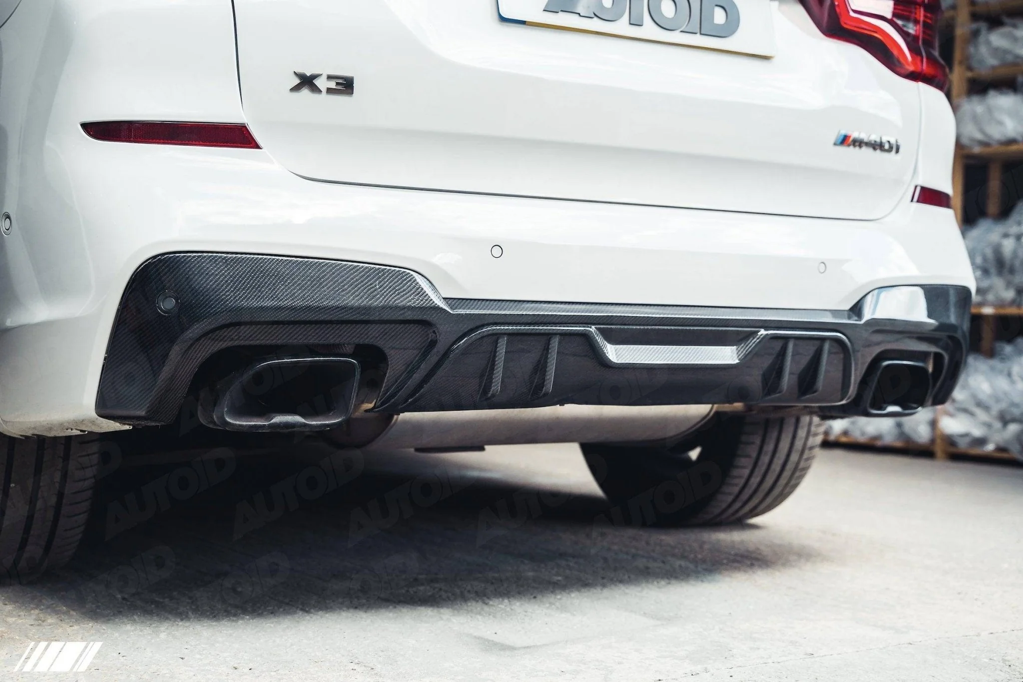 BMW X3 M40i G01 Pre-LCI Carbon Fibre Performance Rear Diffuser by FORM (2018-2020) - Image 6